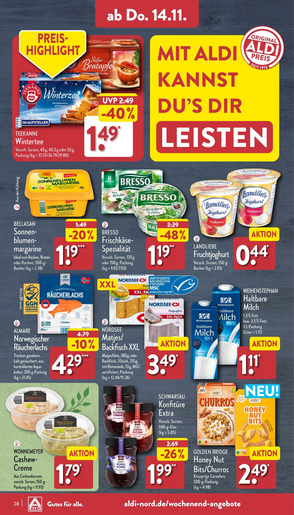 Prospekt Aldi-Nord 04.11.2024 - 09.11.2024