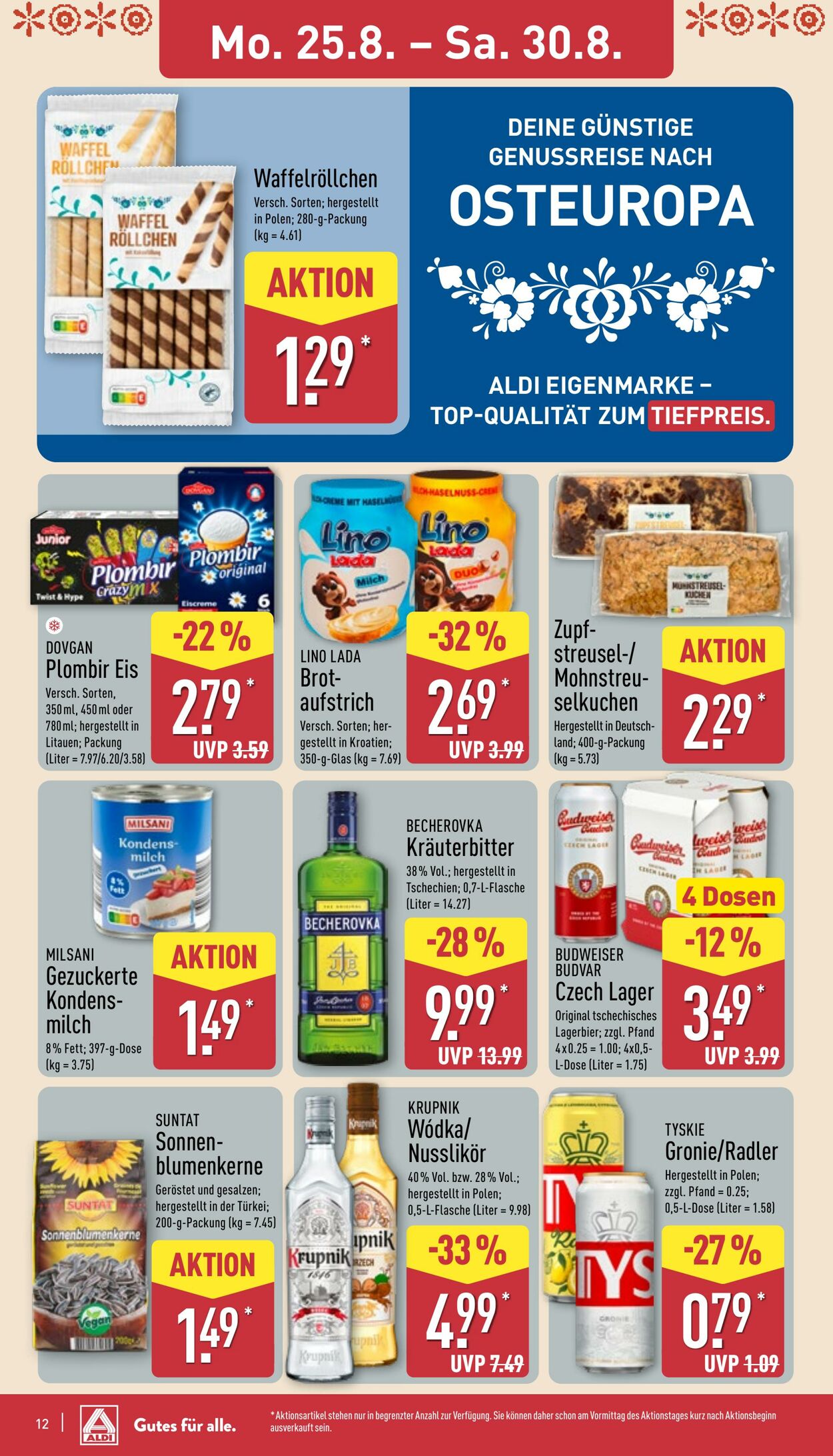Prospekt Aldi-Nord 25.08.2025 - 30.08.2025