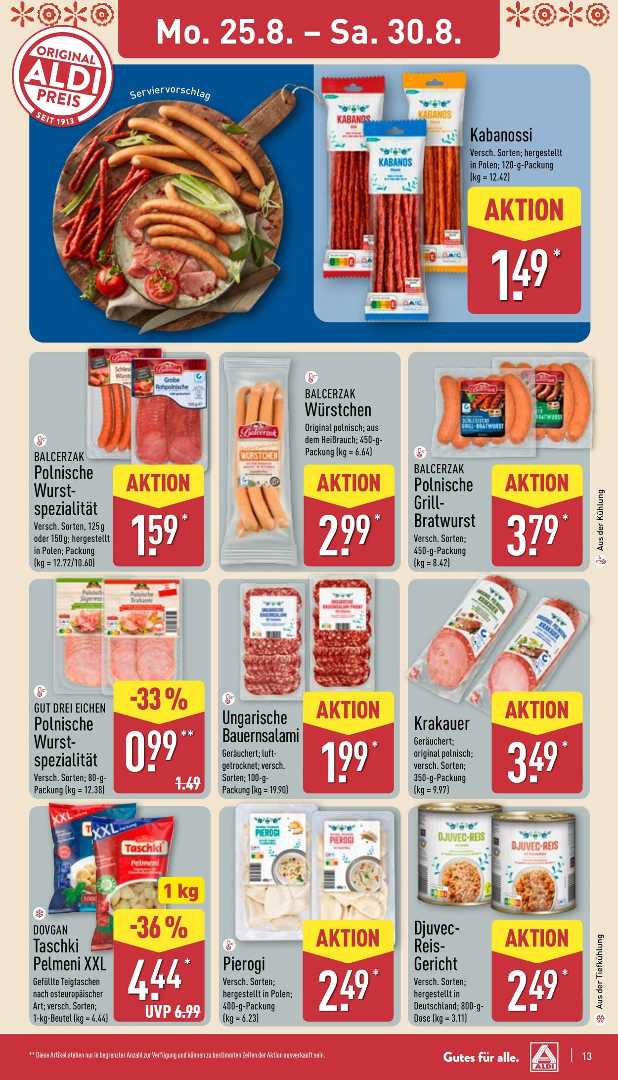 Prospekt Aldi-Nord 25.08.2025 - 30.08.2025