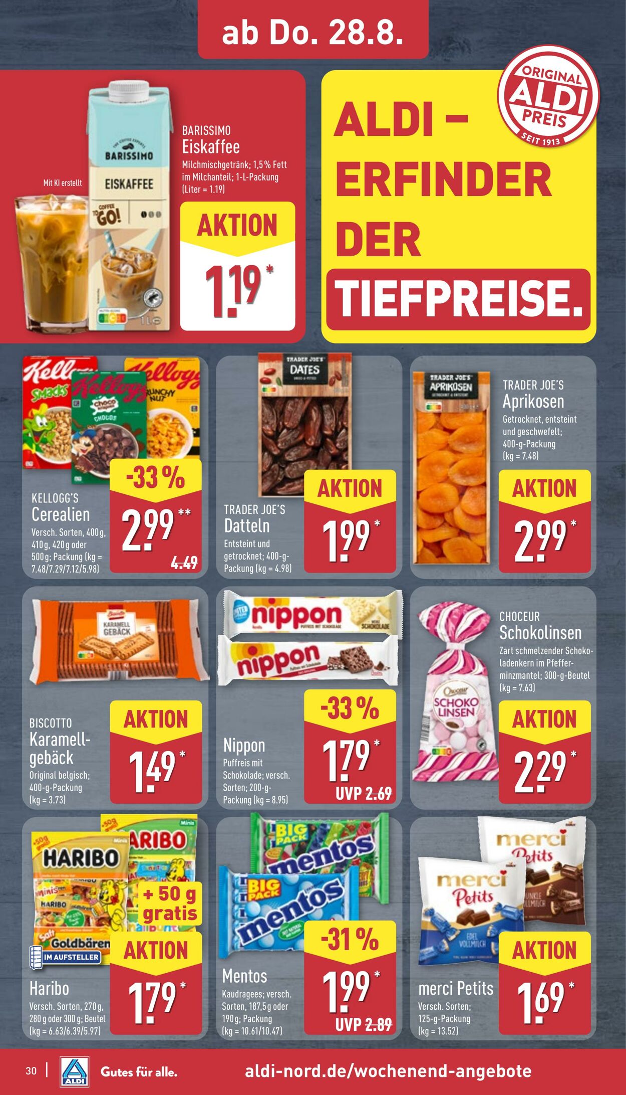 Prospekt Aldi-Nord 25.08.2025 - 30.08.2025