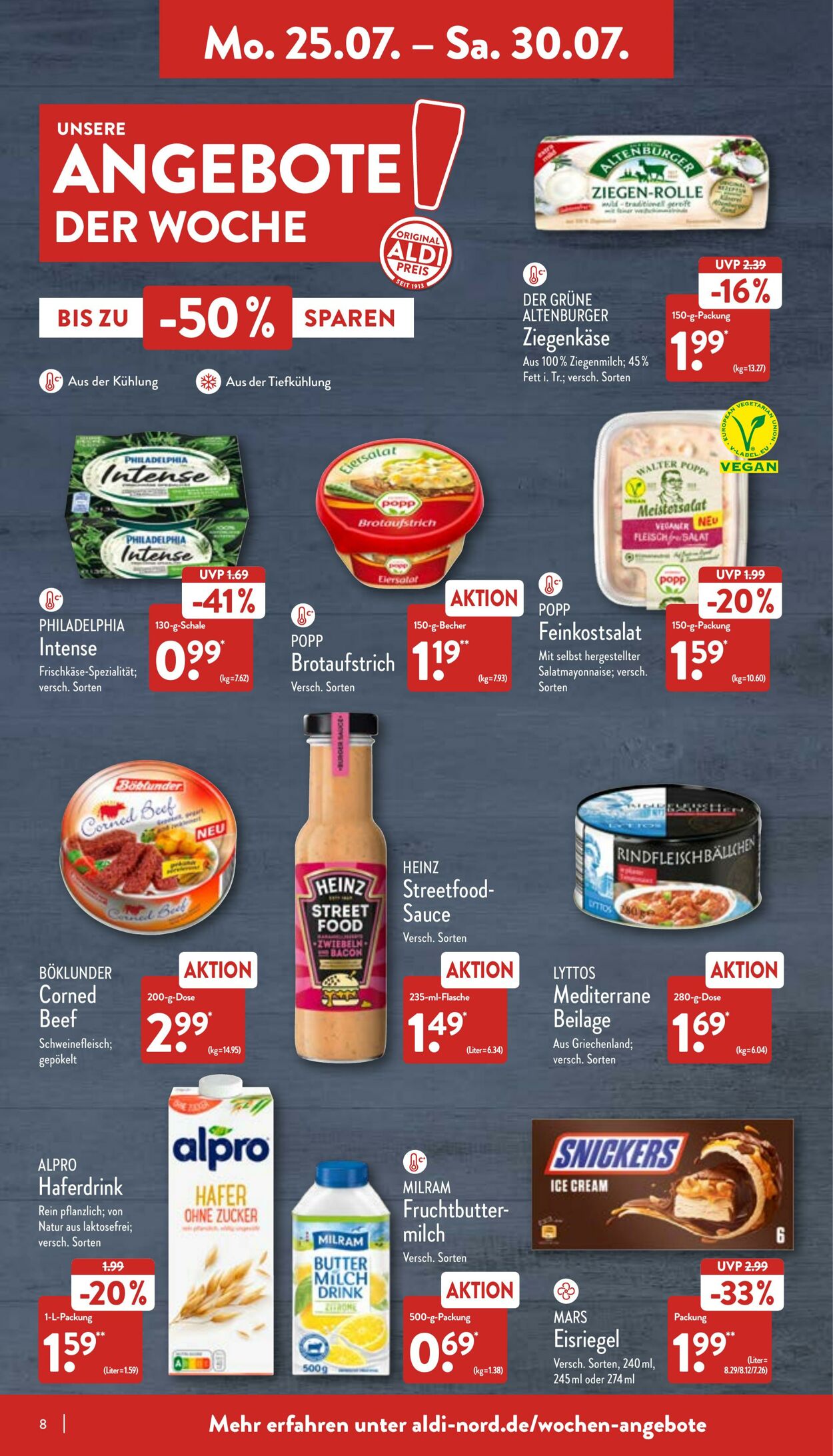 Prospekt Aldi-Nord 25.07.2022 - 30.07.2022