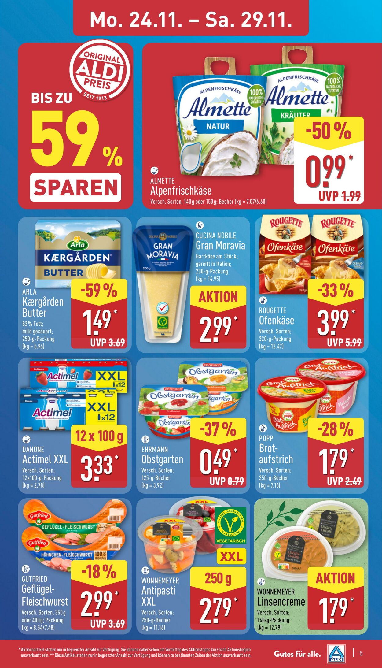 Prospekt Aldi-Nord 17.11.2025 - 22.11.2025