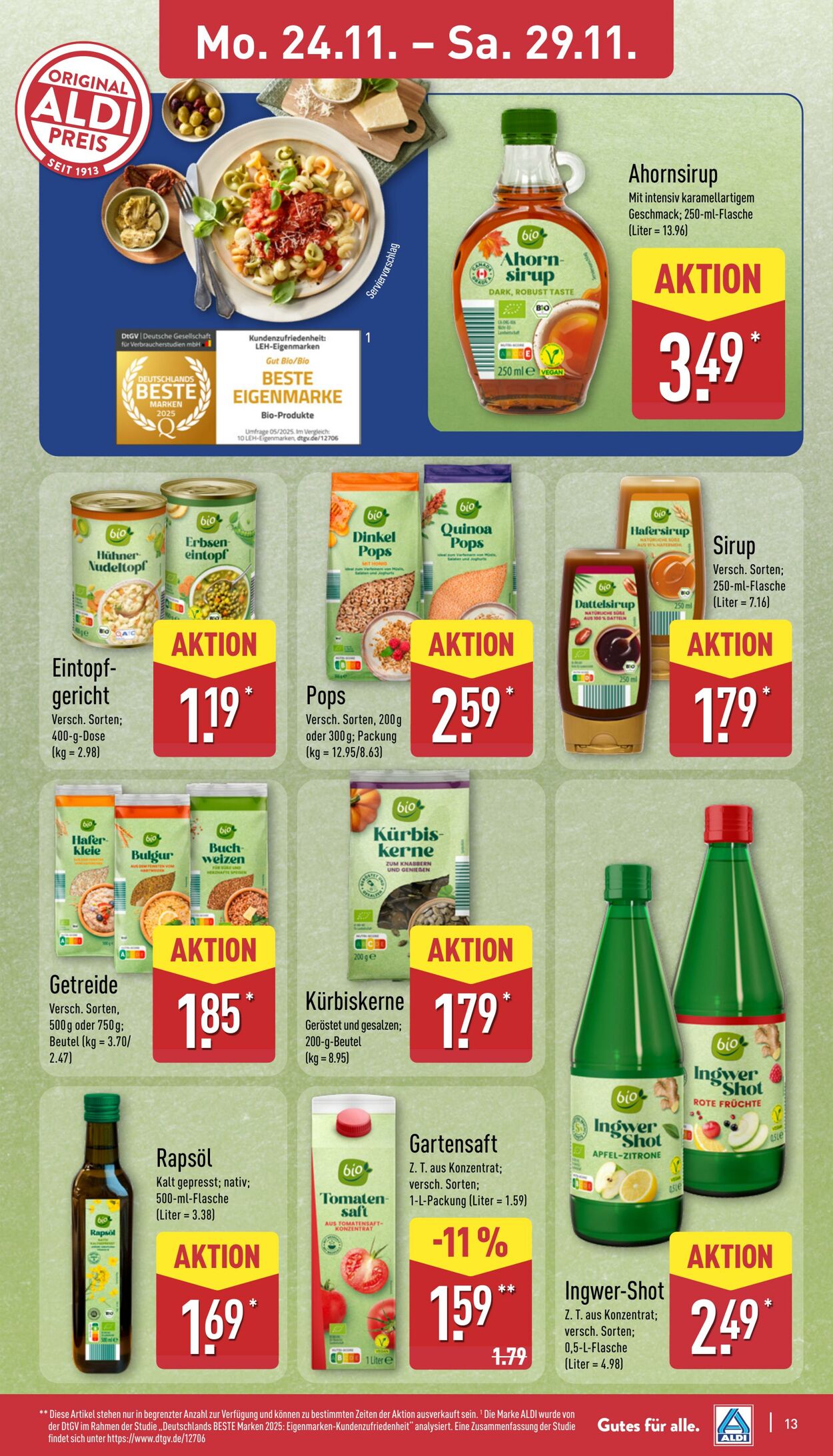 Prospekt Aldi-Nord 17.11.2025 - 22.11.2025