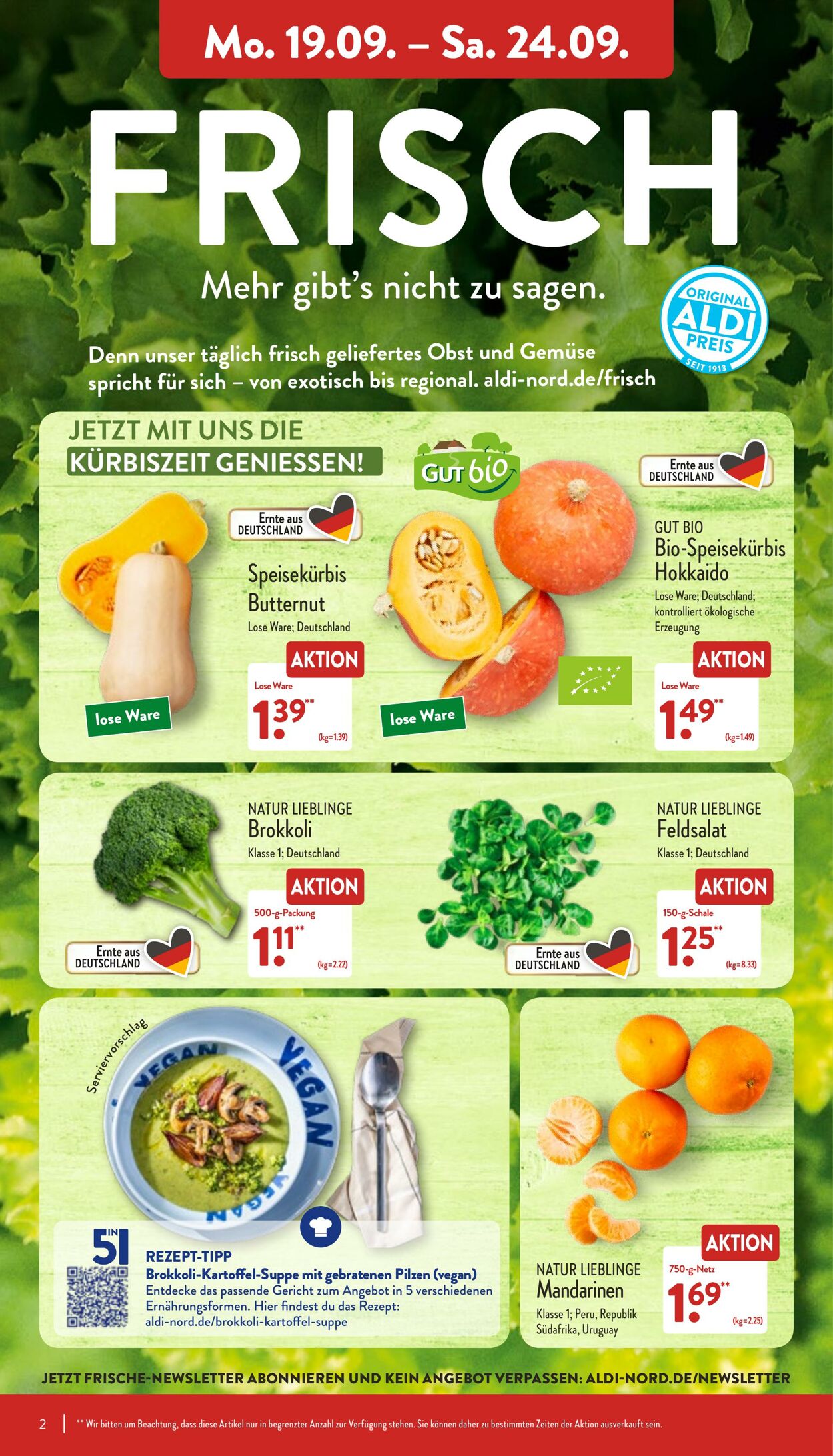 Prospekt Aldi-Nord 19.09.2022 - 24.09.2022