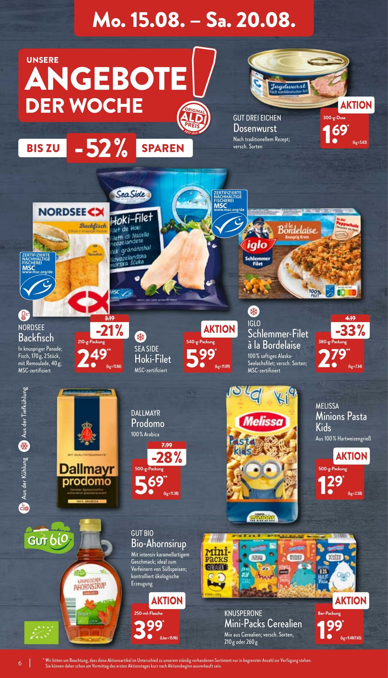 Prospekt Aldi-Nord 15.08.2022 - 20.08.2022