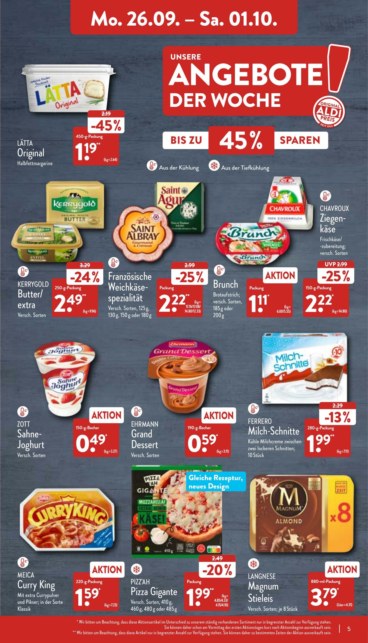 Prospekt Aldi-Nord 26.09.2022 - 01.10.2022