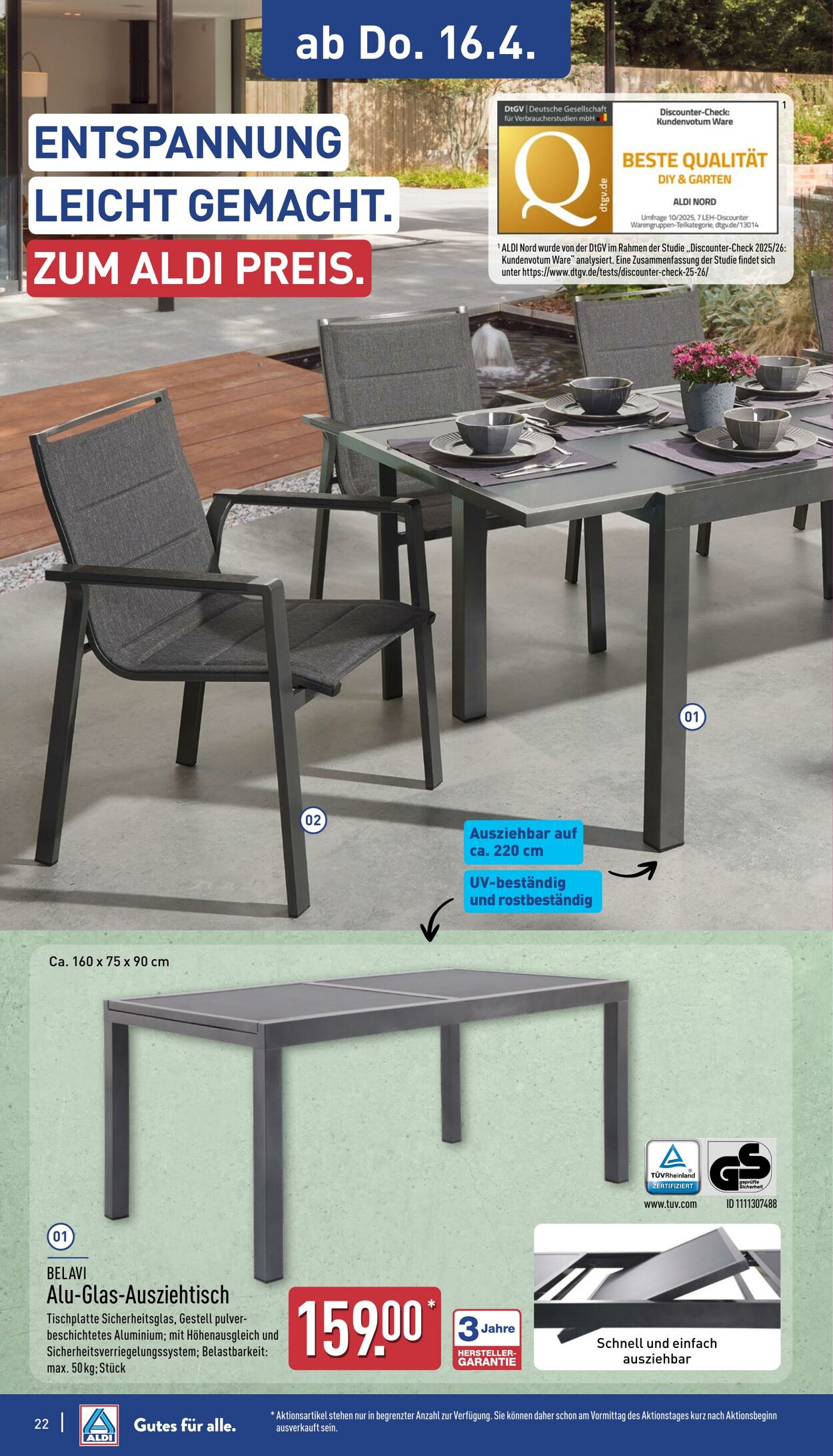 Prospekt Aldi-Nord 13.04.2026 - 18.04.2026