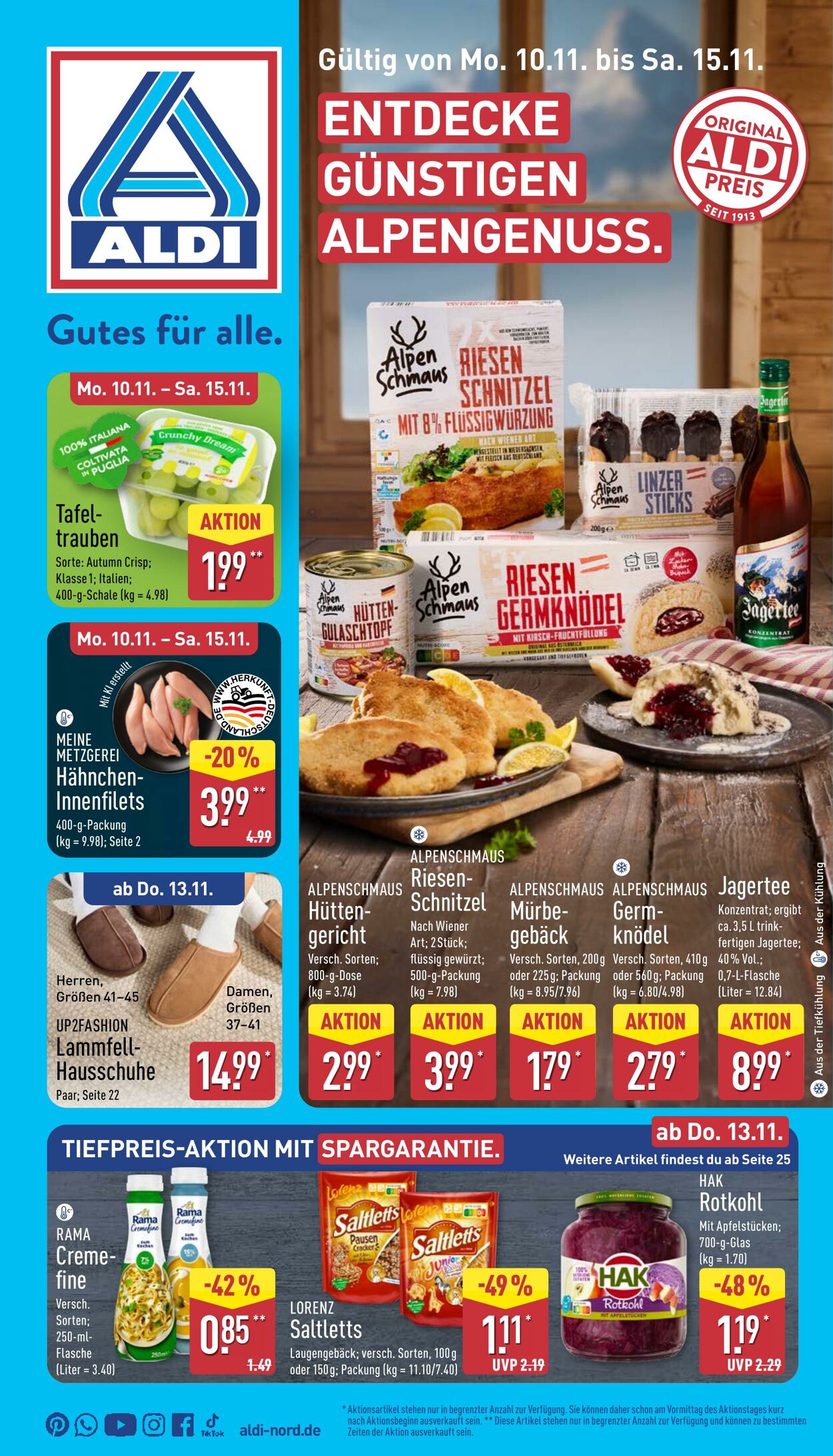 Prospekt Aldi-Nord 03.11.2025 - 08.11.2025