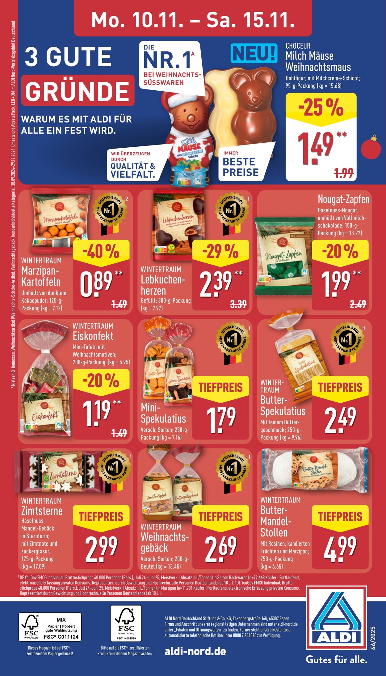 Prospekt Aldi-Nord 03.11.2025 - 08.11.2025