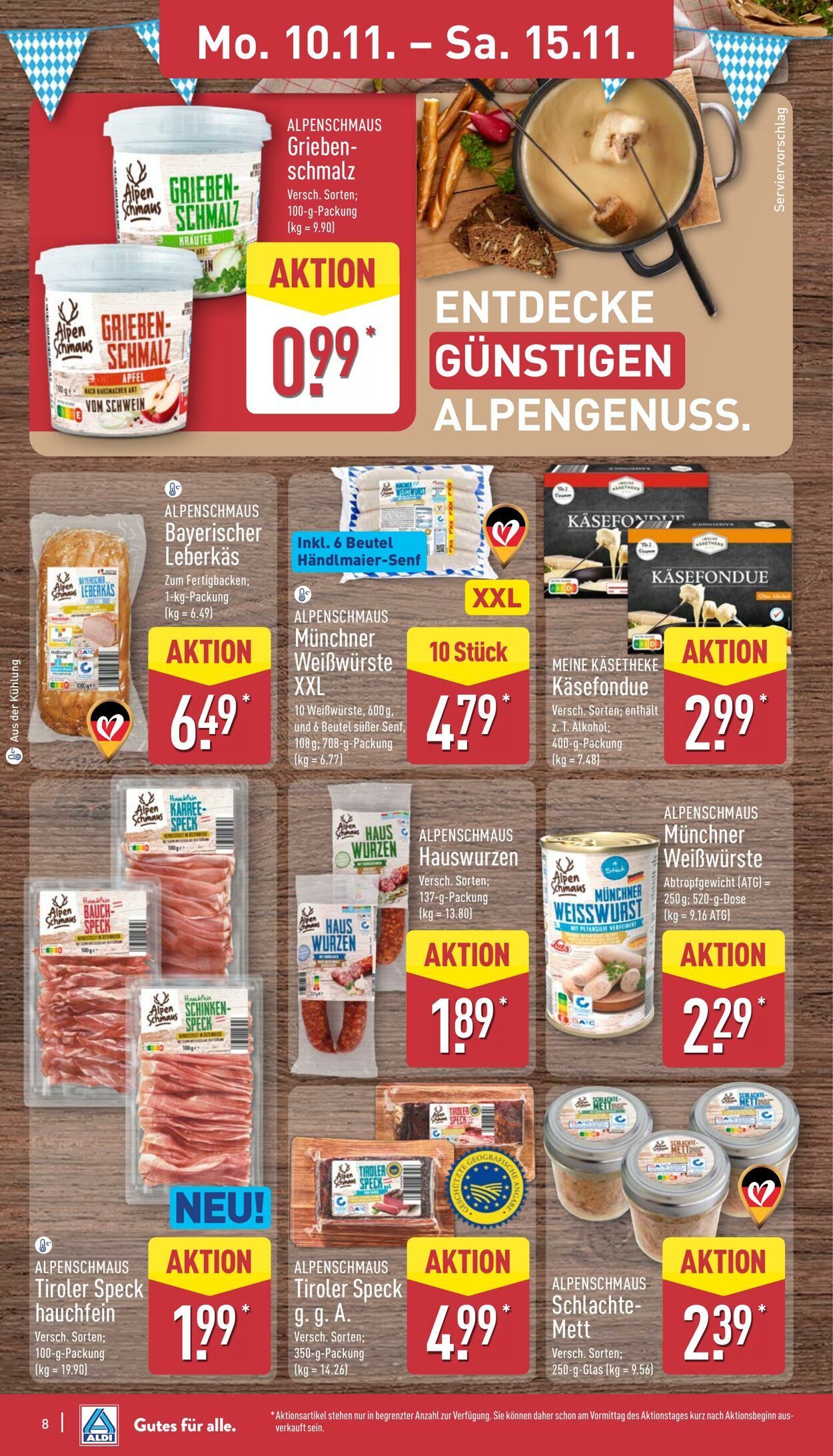 Prospekt Aldi-Nord 03.11.2025 - 08.11.2025