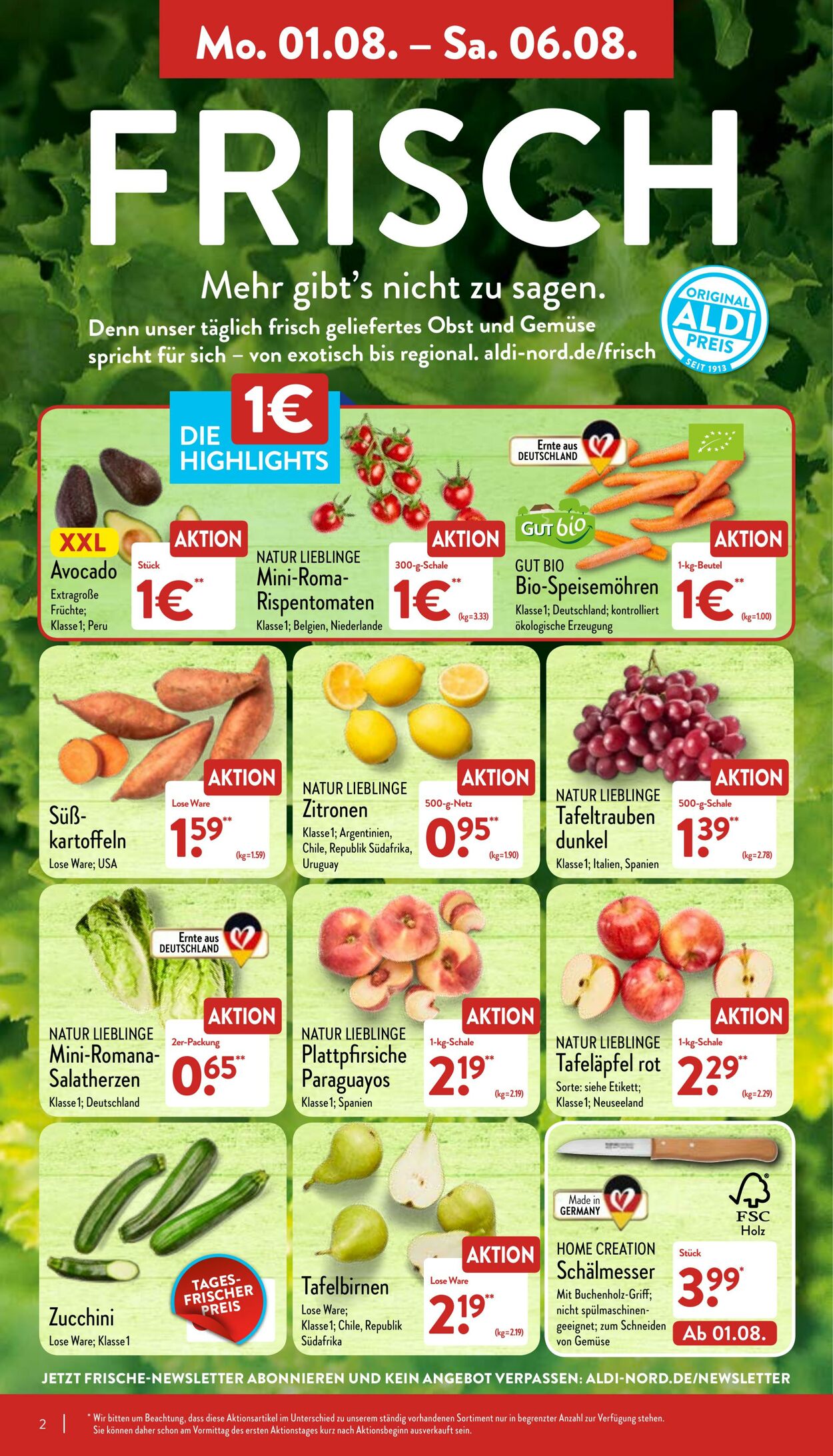 Prospekt Aldi-Nord 01.08.2022 - 06.08.2022