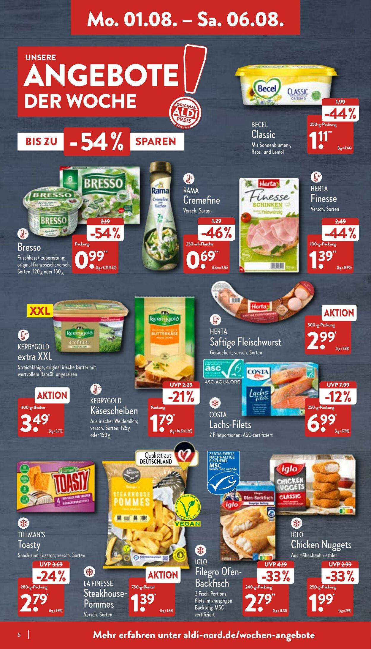 Prospekt Aldi-Nord 01.08.2022 - 06.08.2022