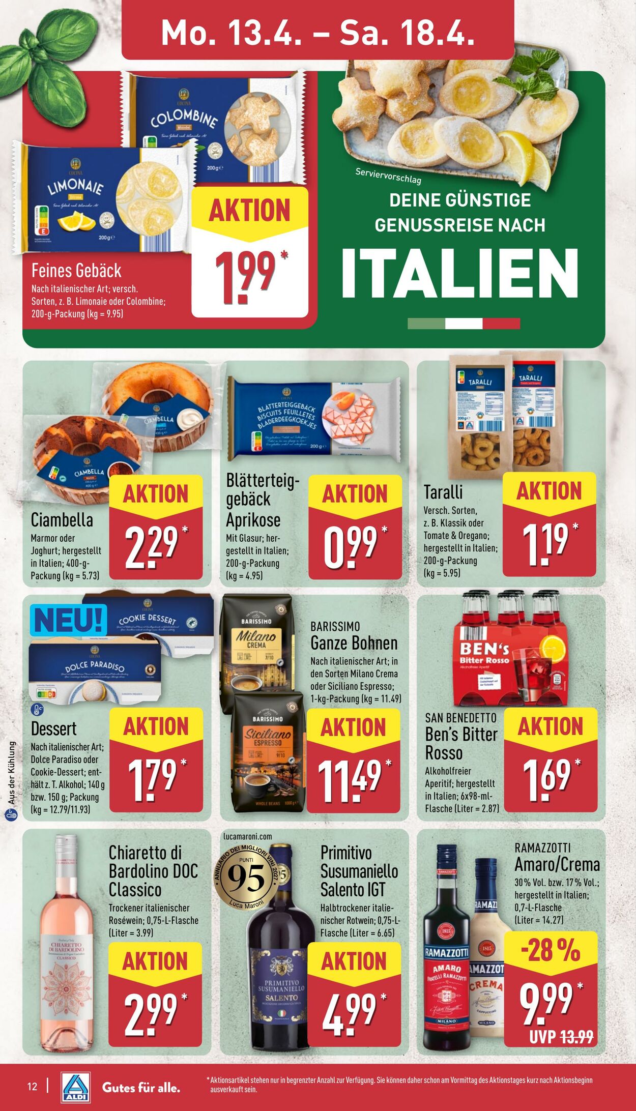 Prospekt Aldi-Nord 13.04.2026 - 18.04.2026