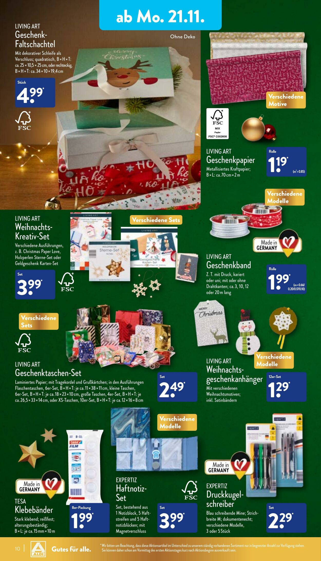 Prospekt Aldi-Nord 21.11.2022 - 26.11.2022