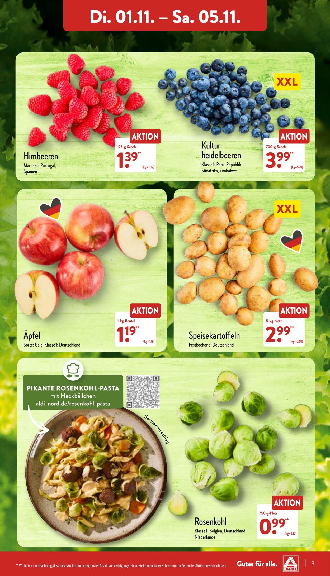 Prospekt Aldi-Nord 01.11.2022 - 05.11.2022