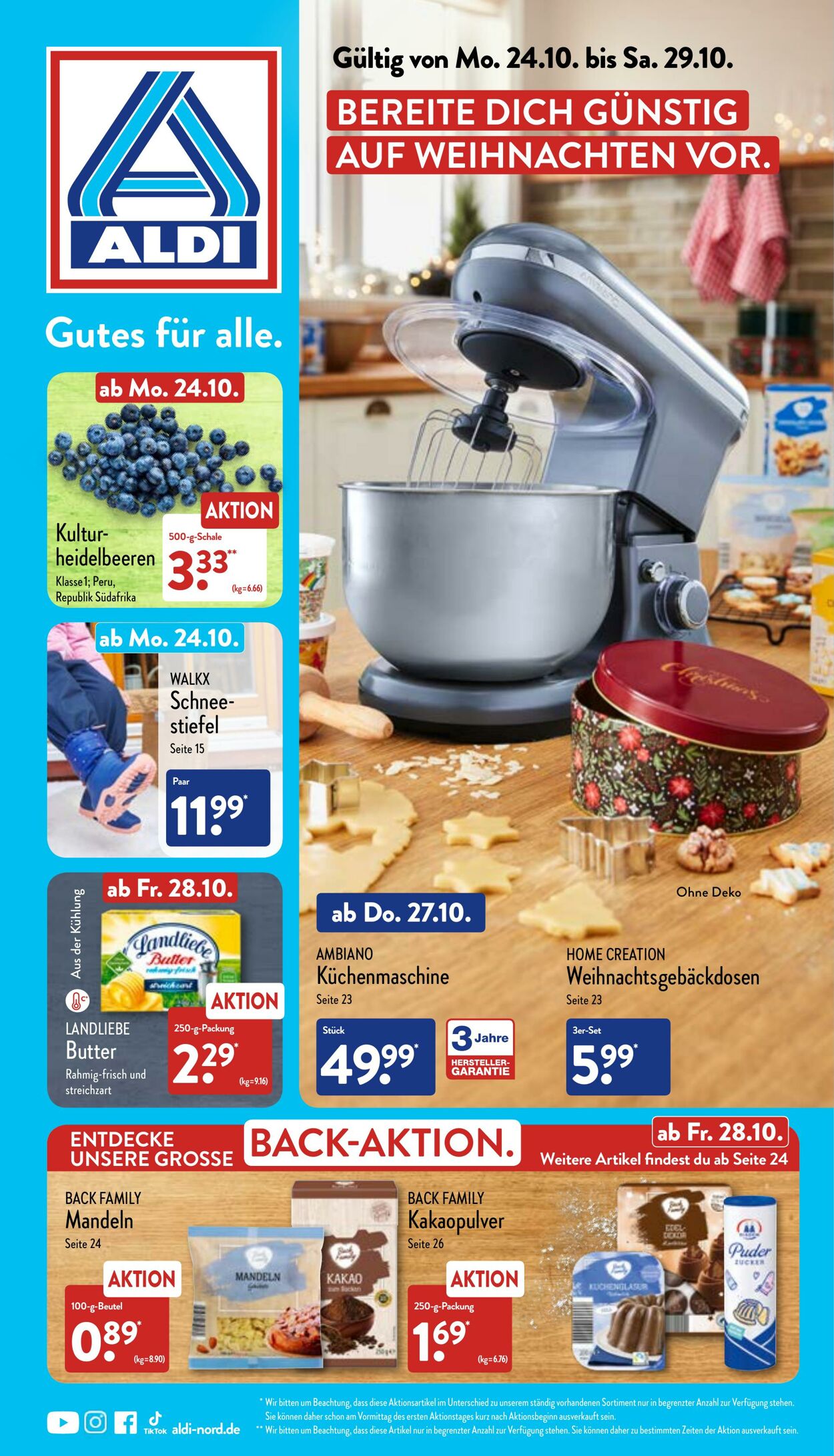 Prospekt Aldi-Nord 24.10.2022 - 29.10.2022