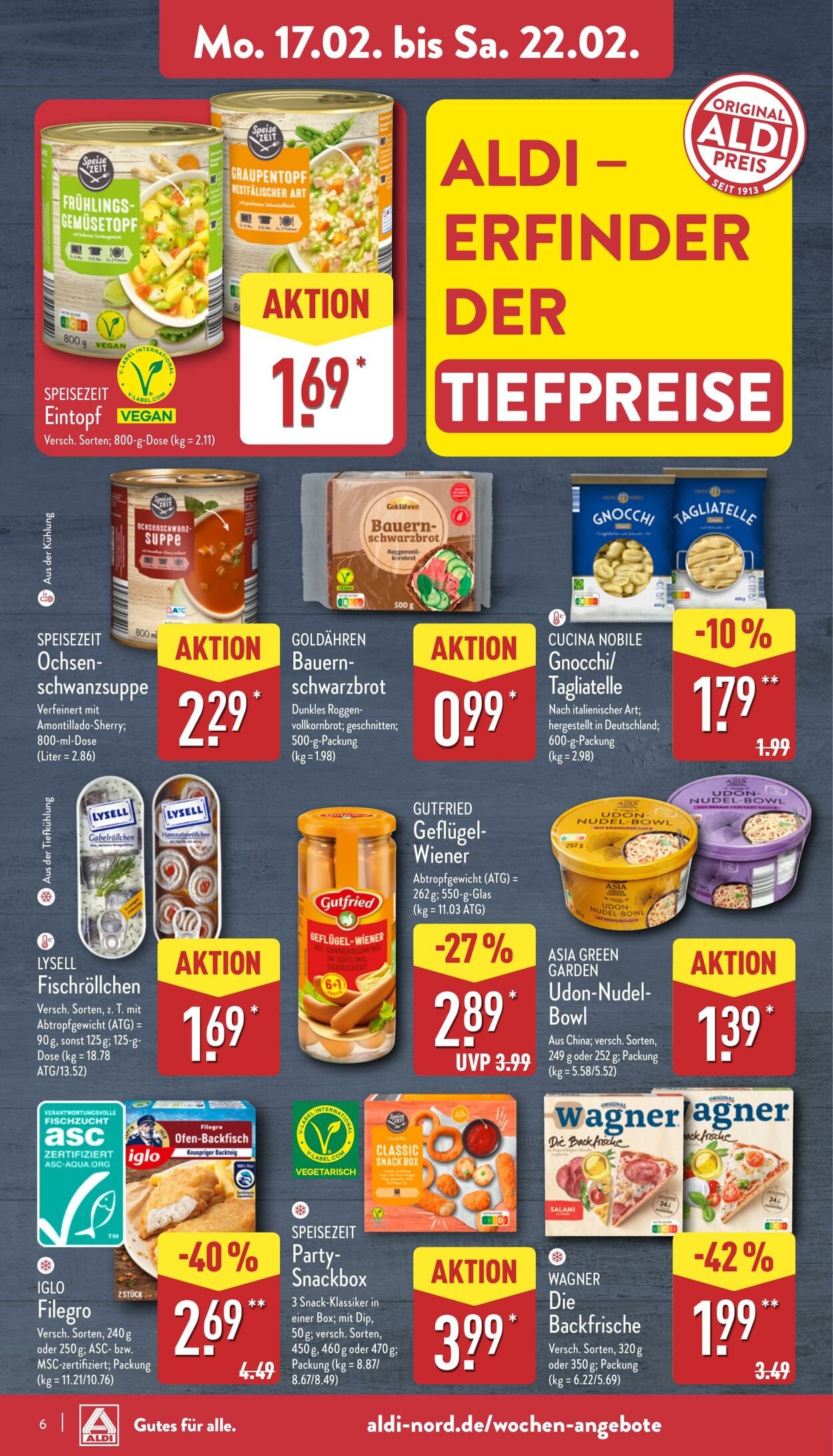 Prospekt Aldi-Nord 10.02.2025 - 15.02.2025