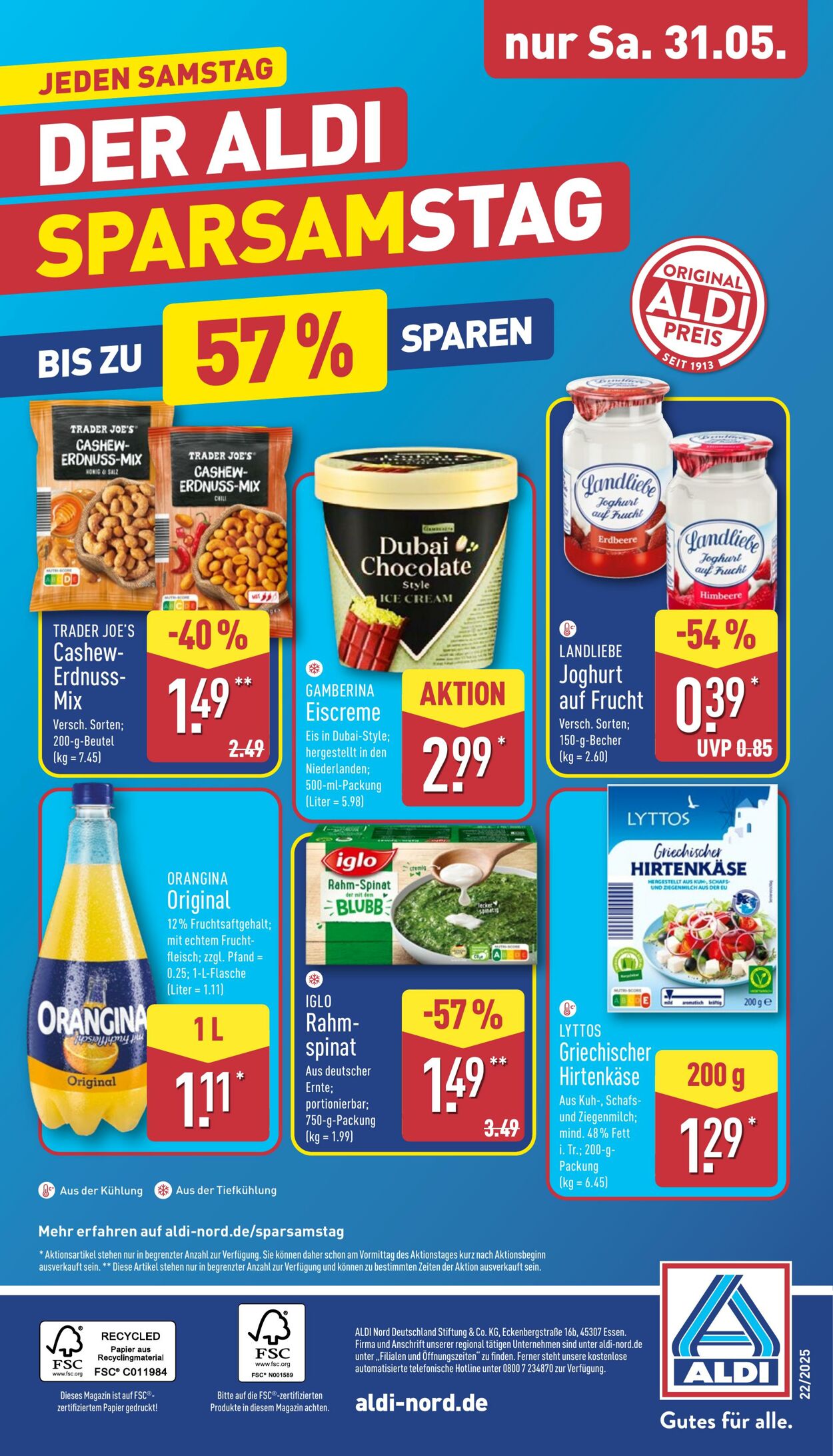 Prospekt Aldi-Nord 19.05.2025 - 24.05.2025