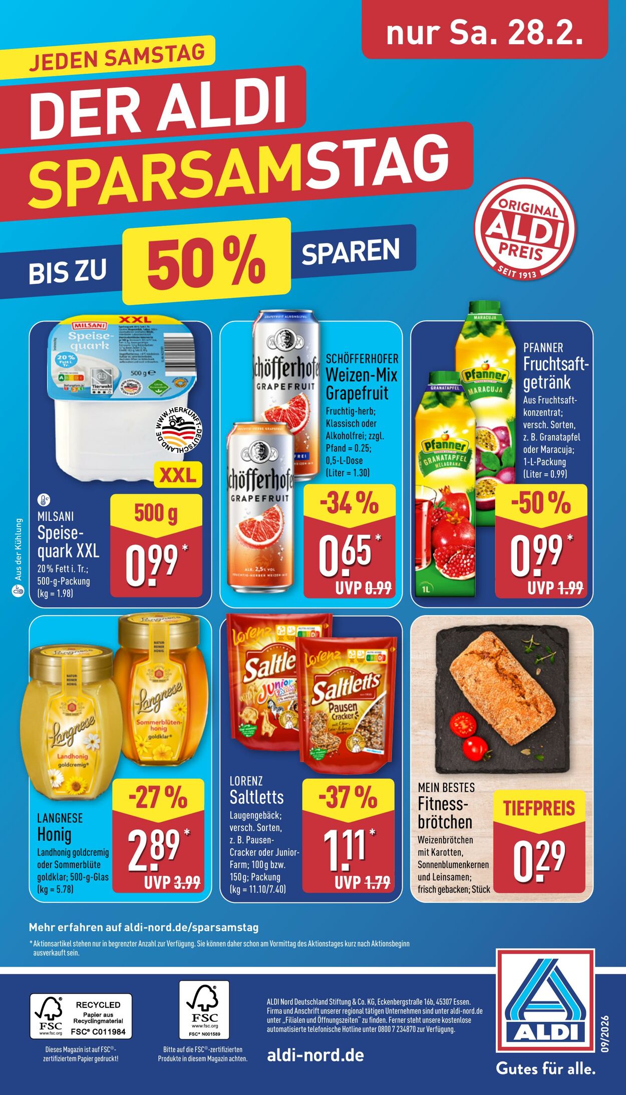 Prospekt Aldi-Nord 16.02.2026 - 21.02.2026