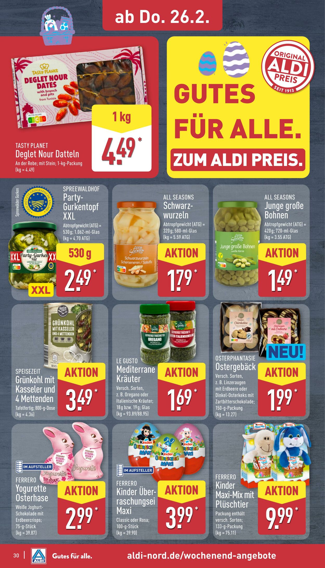 Prospekt Aldi-Nord 16.02.2026 - 21.02.2026