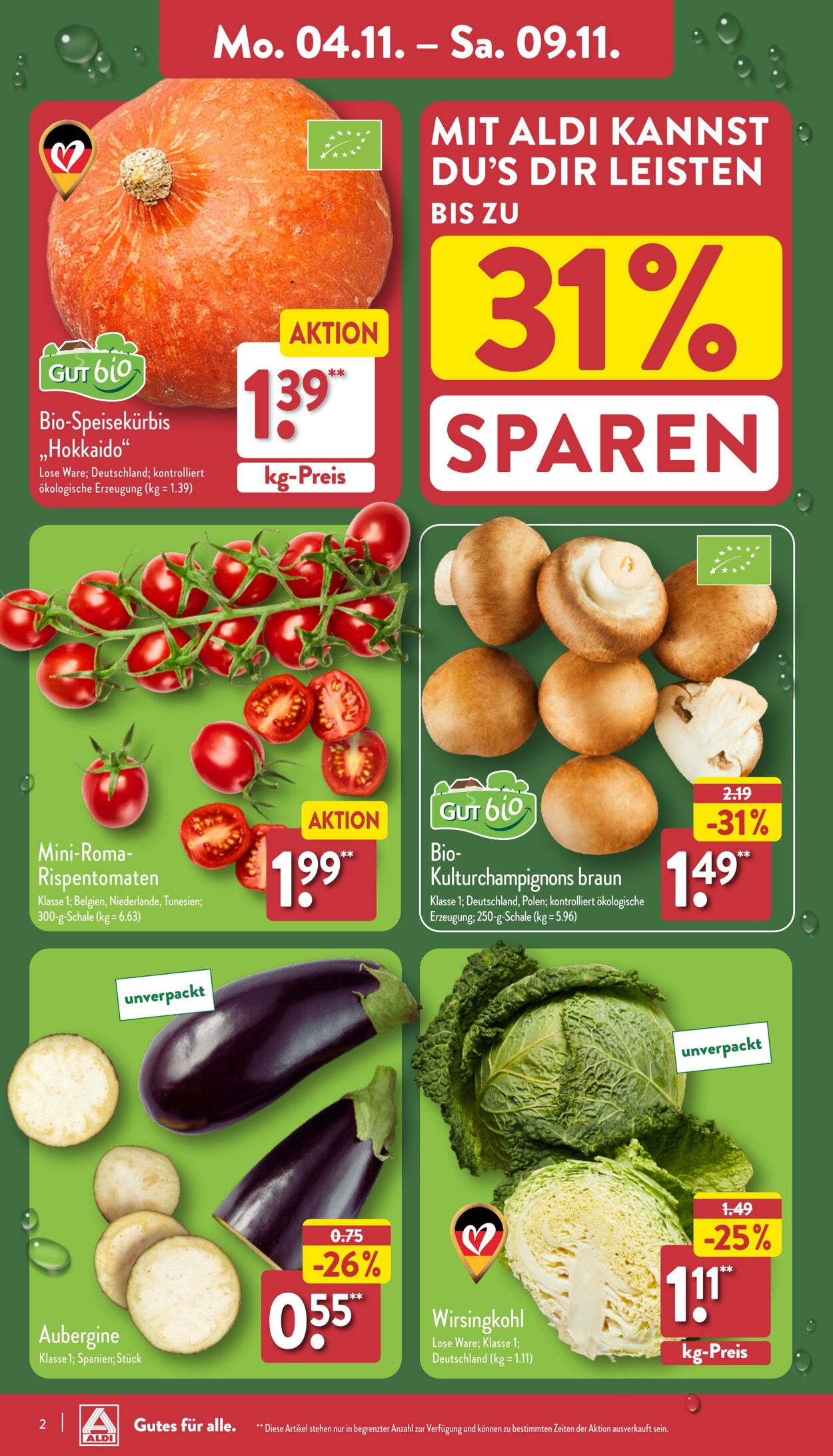 Prospekt Aldi-Nord 28.10.2024 - 02.11.2024