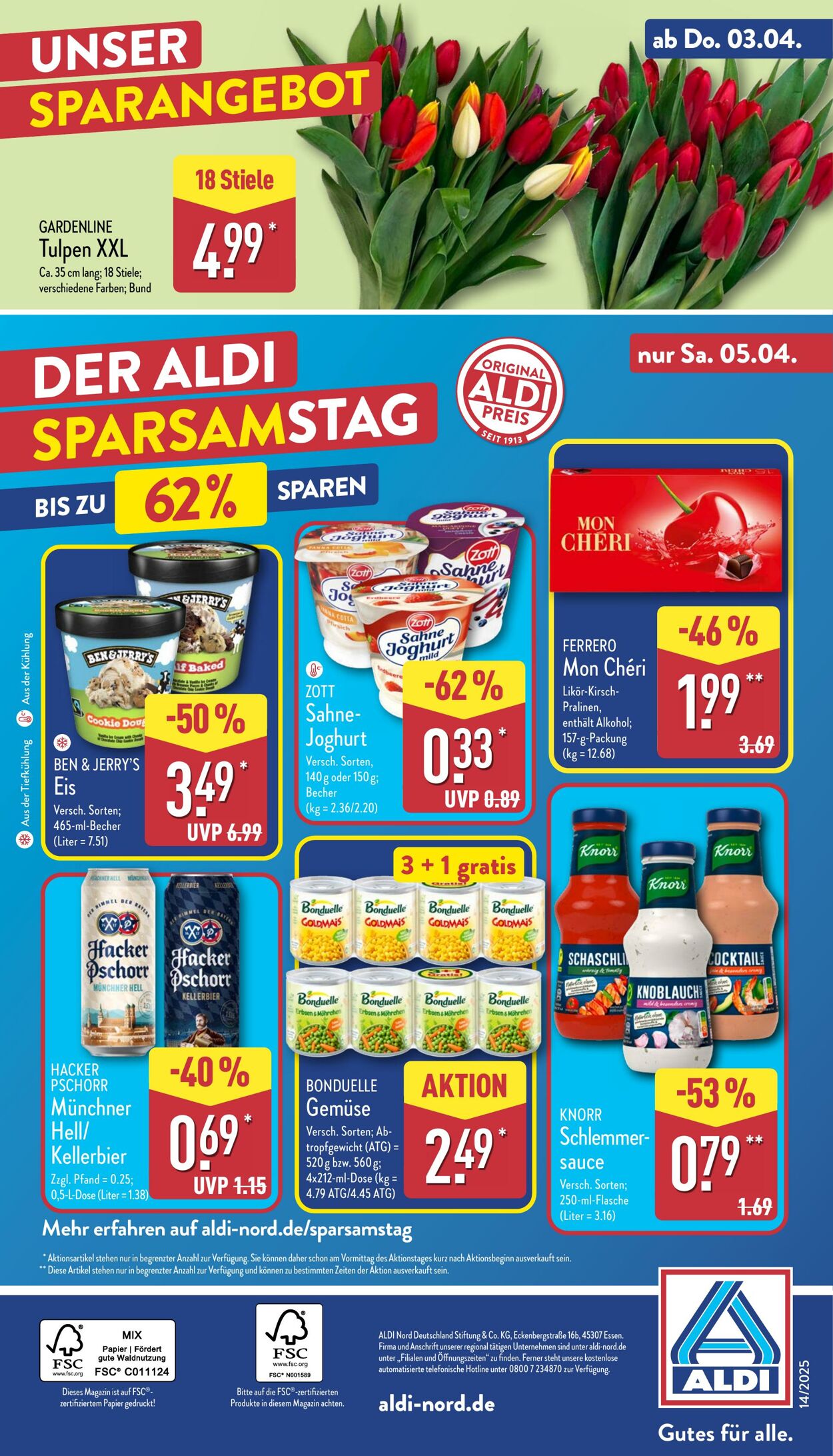 Prospekt Aldi-Nord 24.03.2025 - 29.03.2025