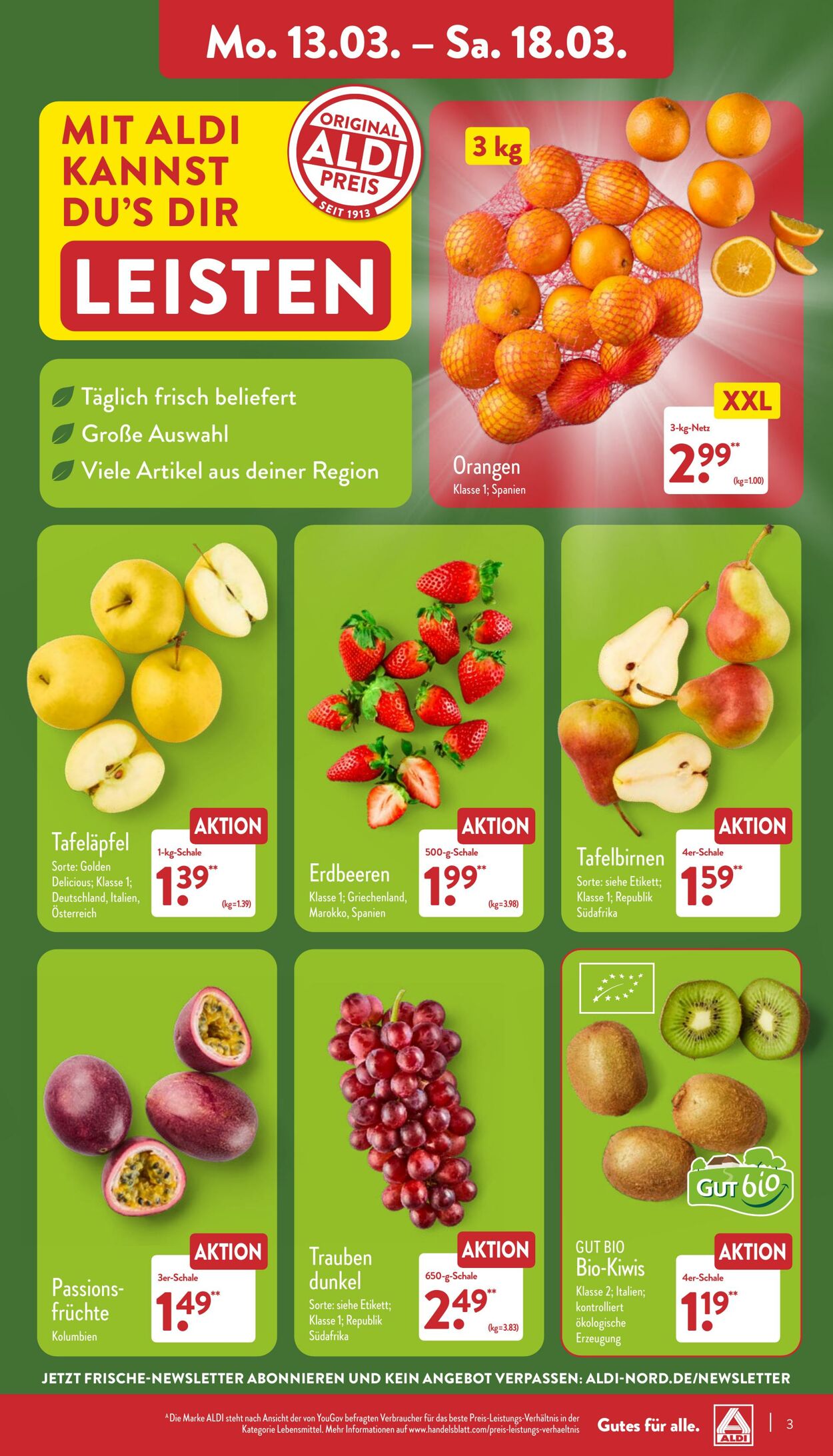 Prospekt Aldi-Nord 13.03.2023 - 18.03.2023