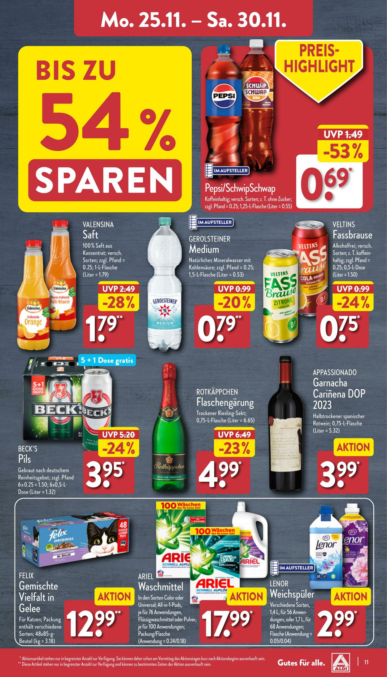 Prospekt Aldi-Nord 18.11.2024 - 23.11.2024