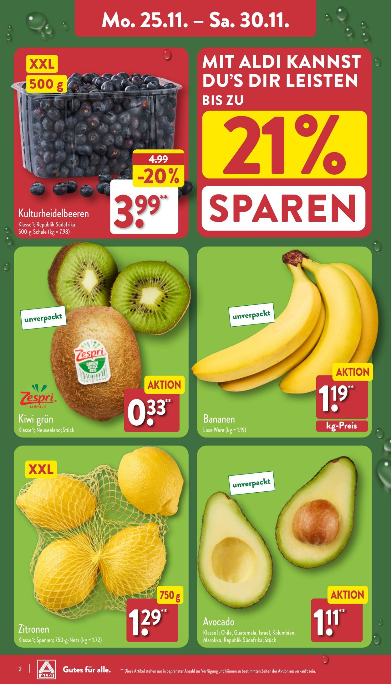 Prospekt Aldi-Nord 18.11.2024 - 23.11.2024