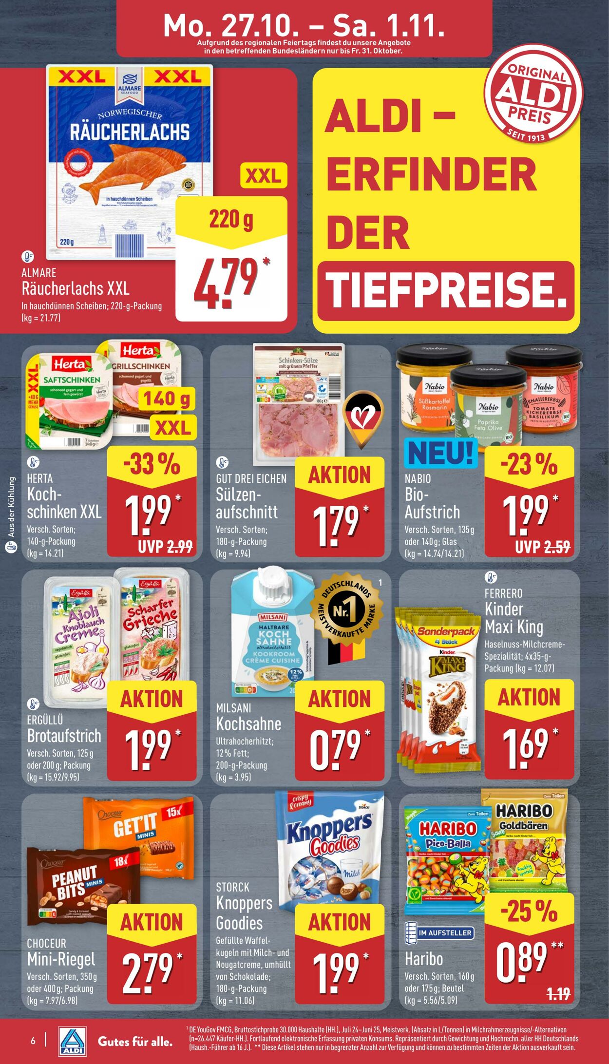 Prospekt Aldi-Nord 20.10.2025 - 25.10.2025