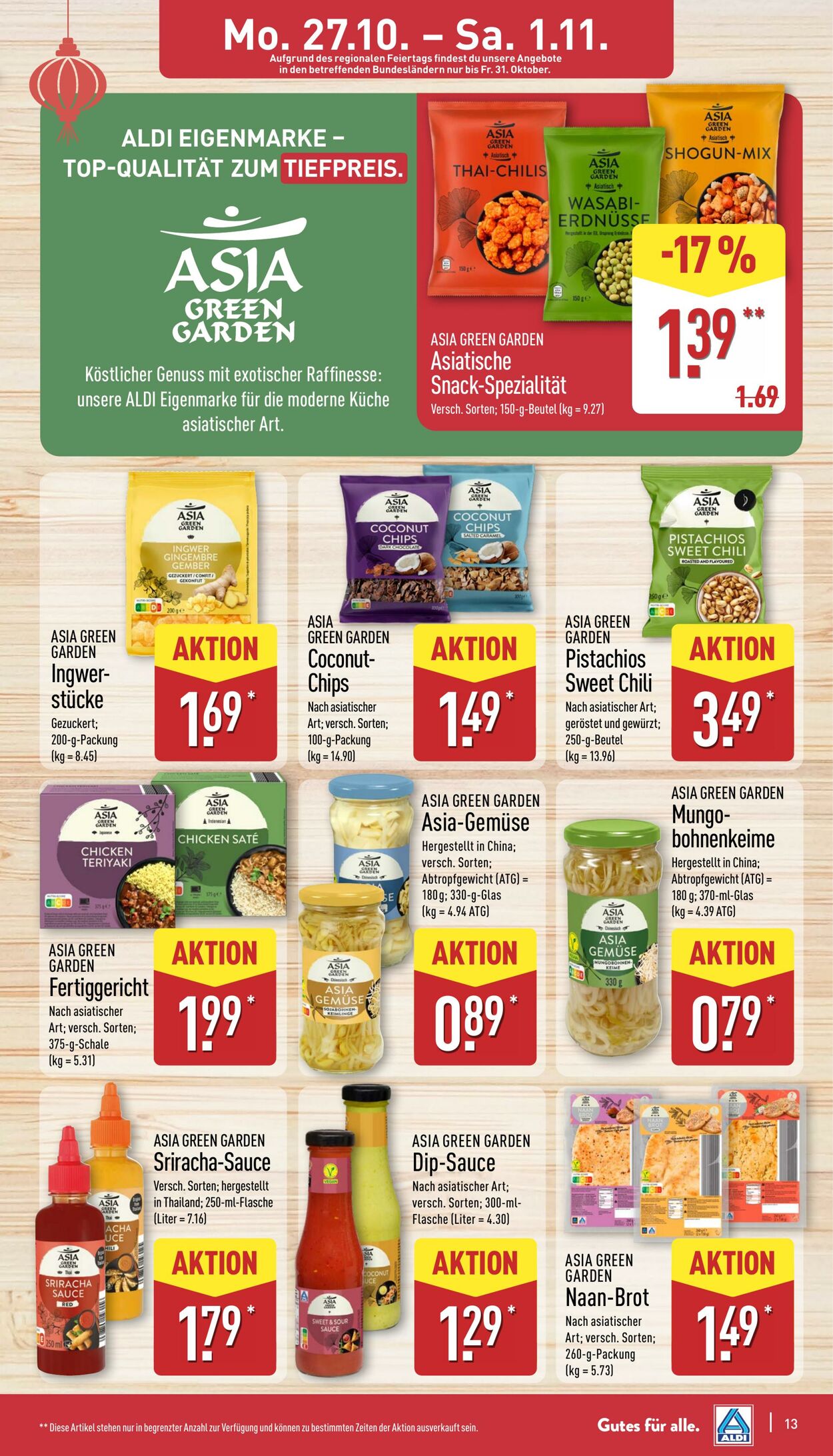 Prospekt Aldi-Nord 20.10.2025 - 25.10.2025