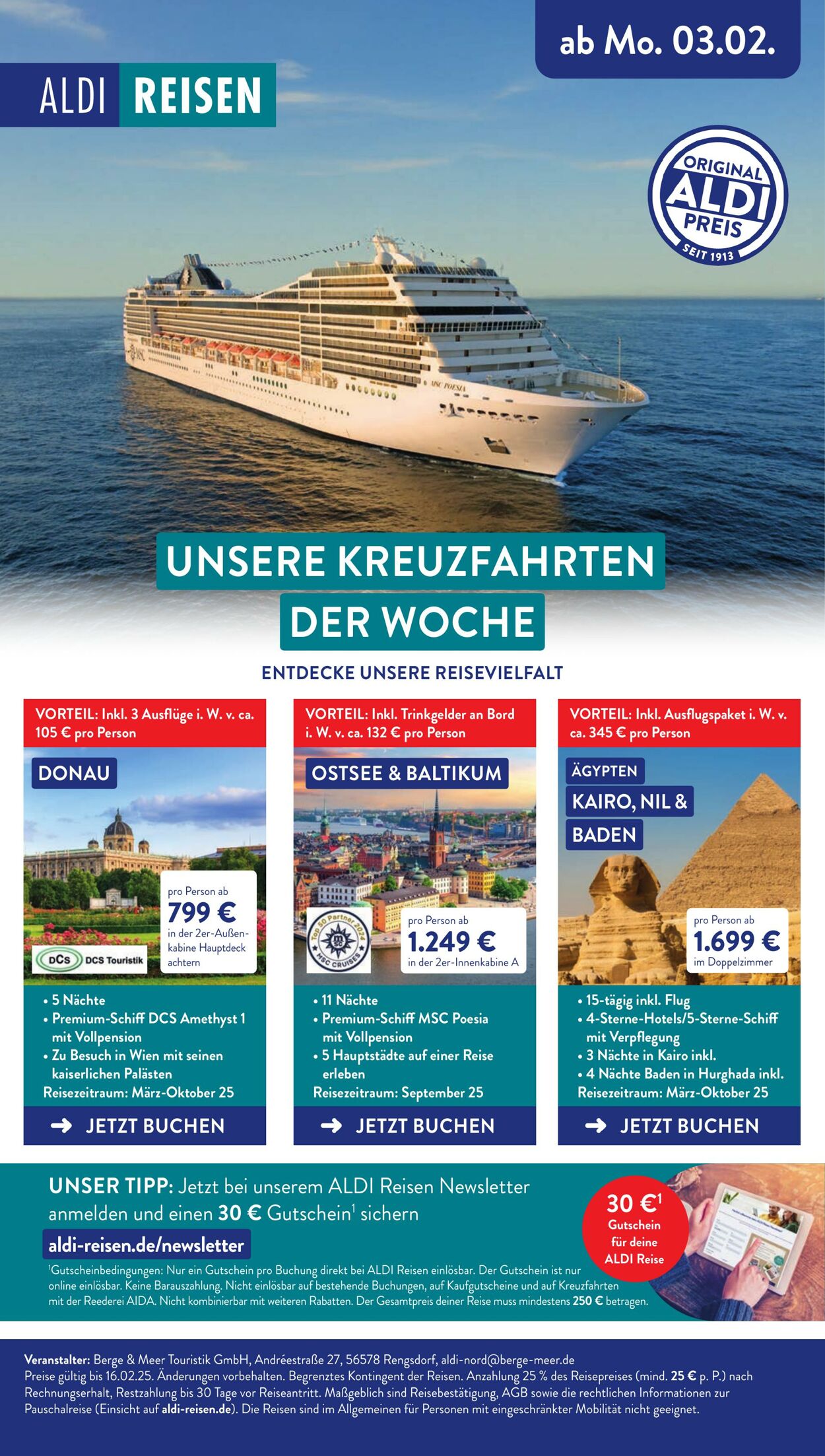 Prospekt Aldi-Nord 03.02.2025 - 08.02.2025