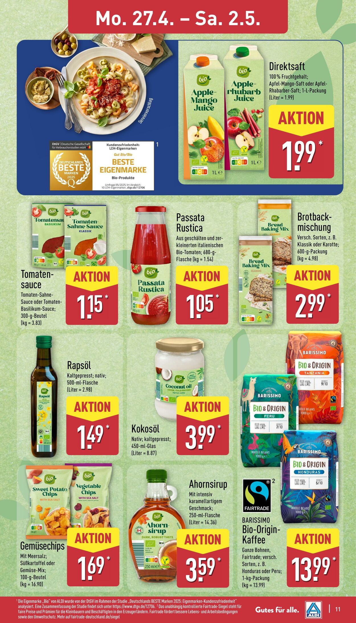 Prospekt Aldi-Nord 20.04.2026 - 25.04.2026