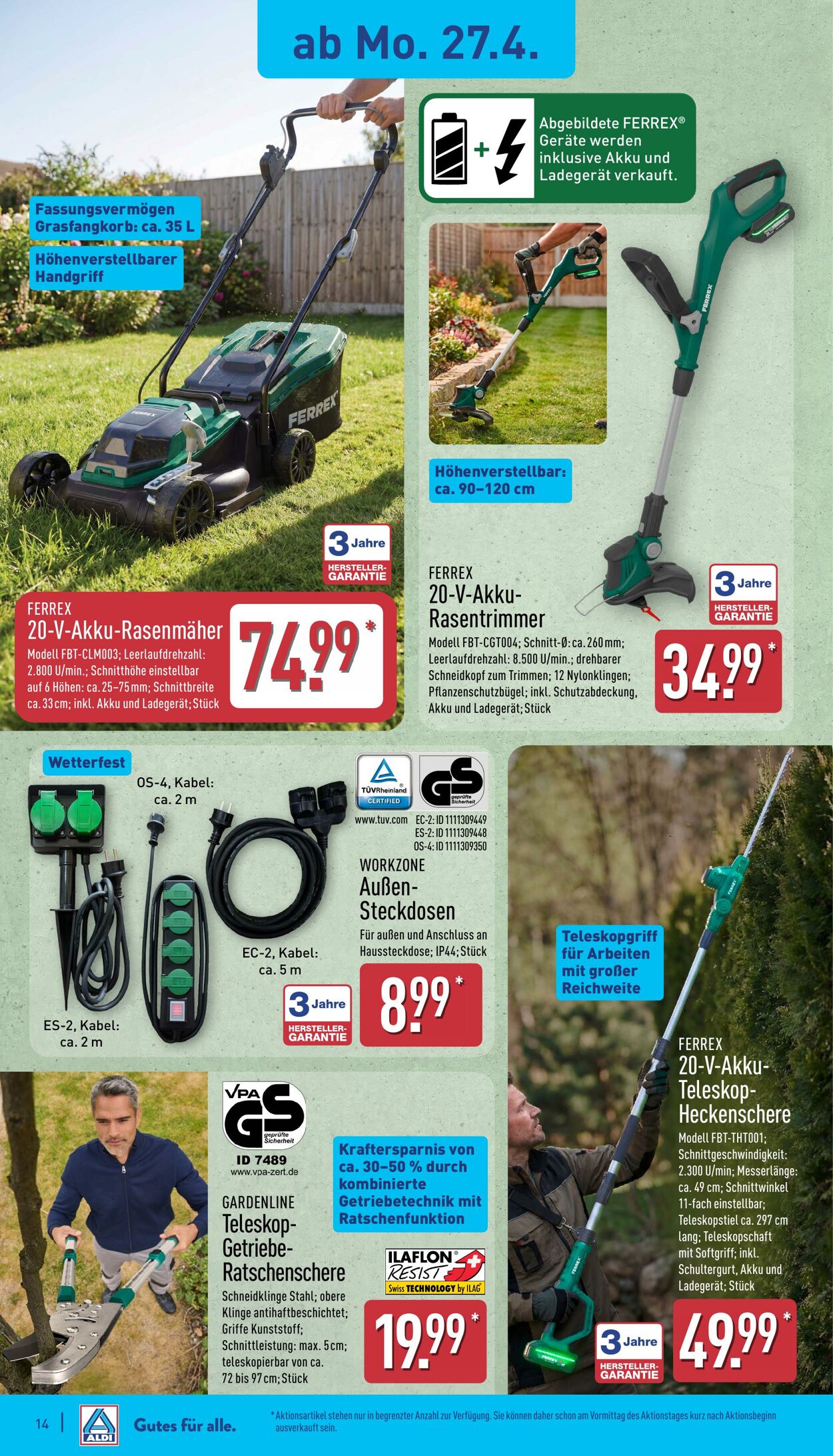 Prospekt Aldi-Nord 20.04.2026 - 25.04.2026