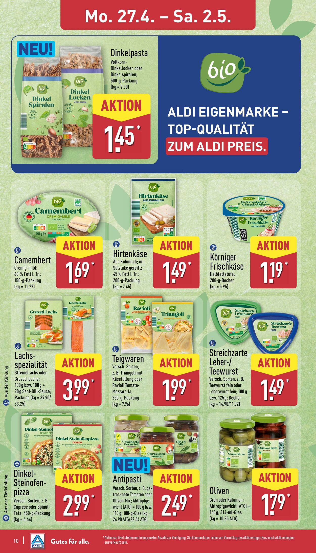 Prospekt Aldi-Nord 20.04.2026 - 25.04.2026