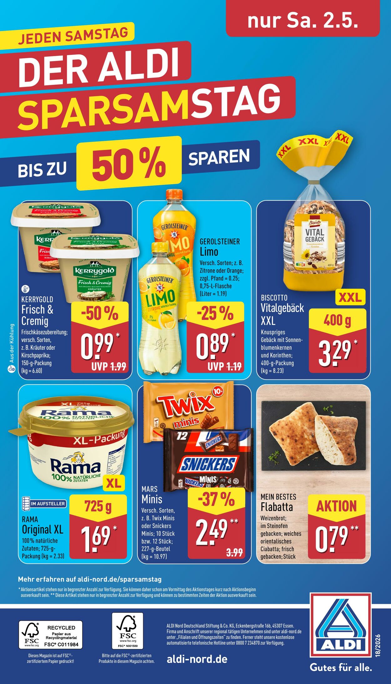 Prospekt Aldi-Nord 20.04.2026 - 25.04.2026