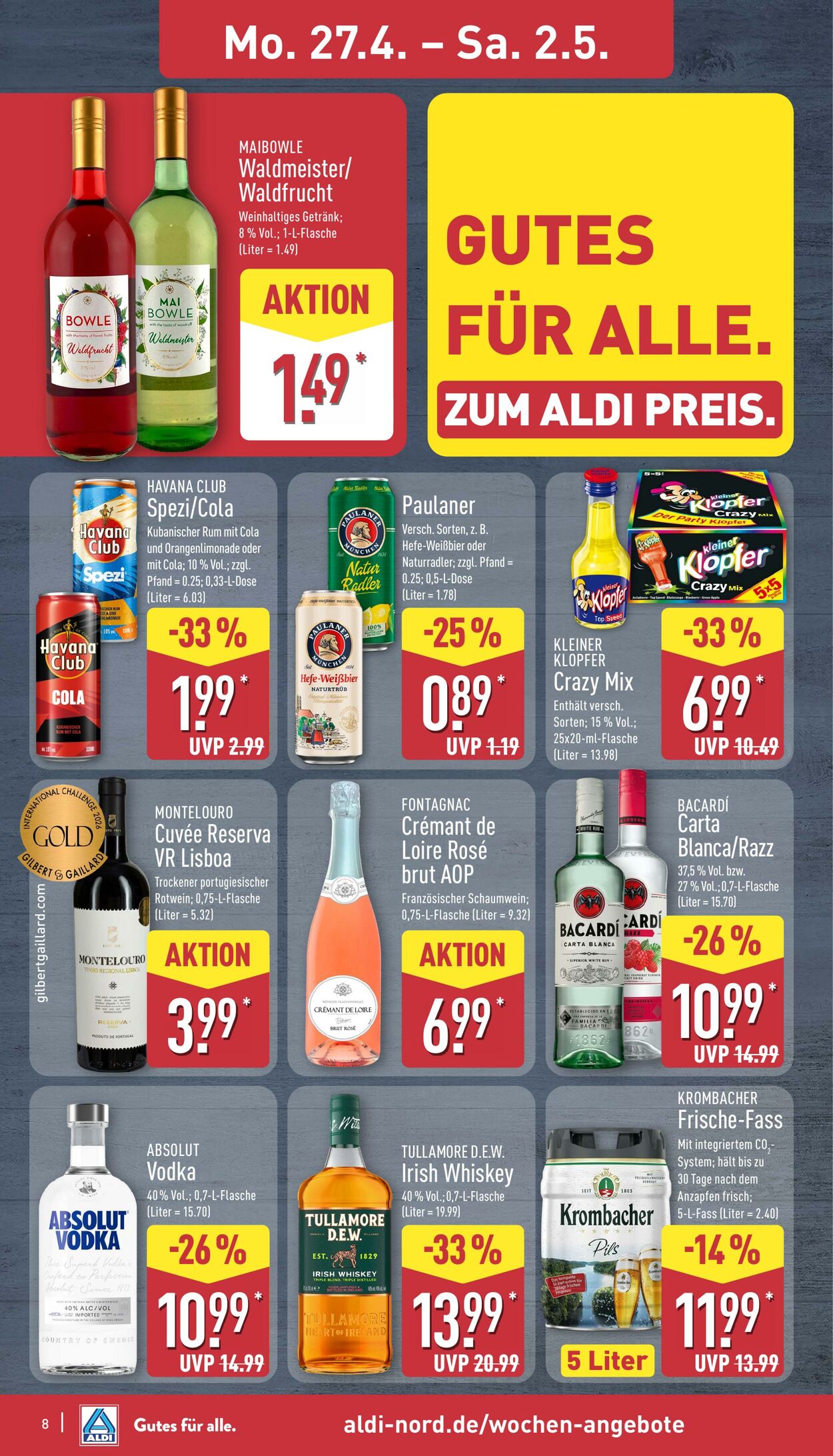 Prospekt Aldi-Nord 20.04.2026 - 25.04.2026