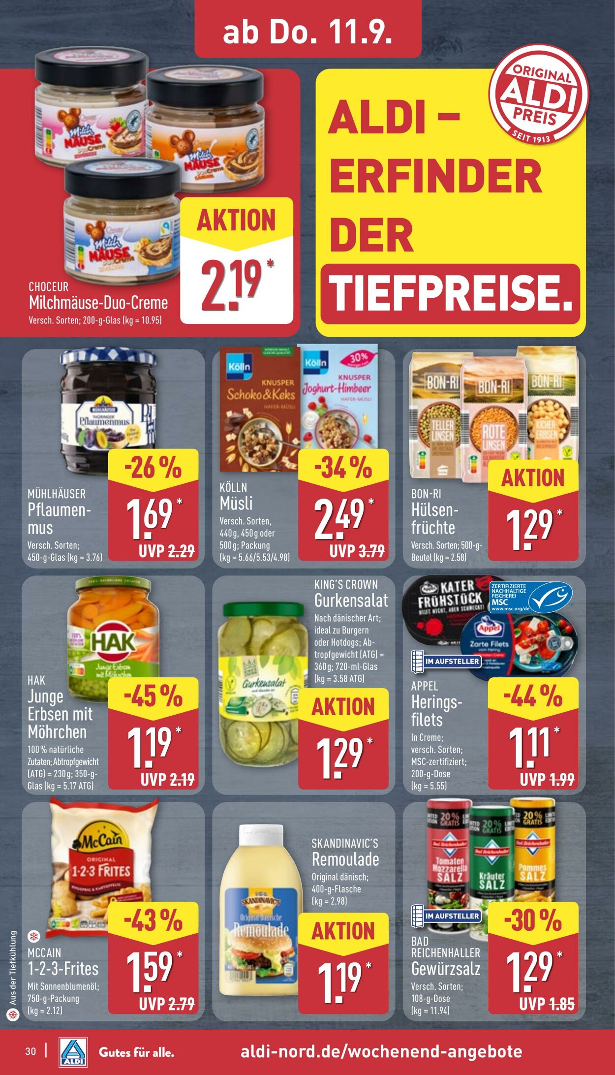 Prospekt Aldi-Nord 01.09.2025 - 06.09.2025
