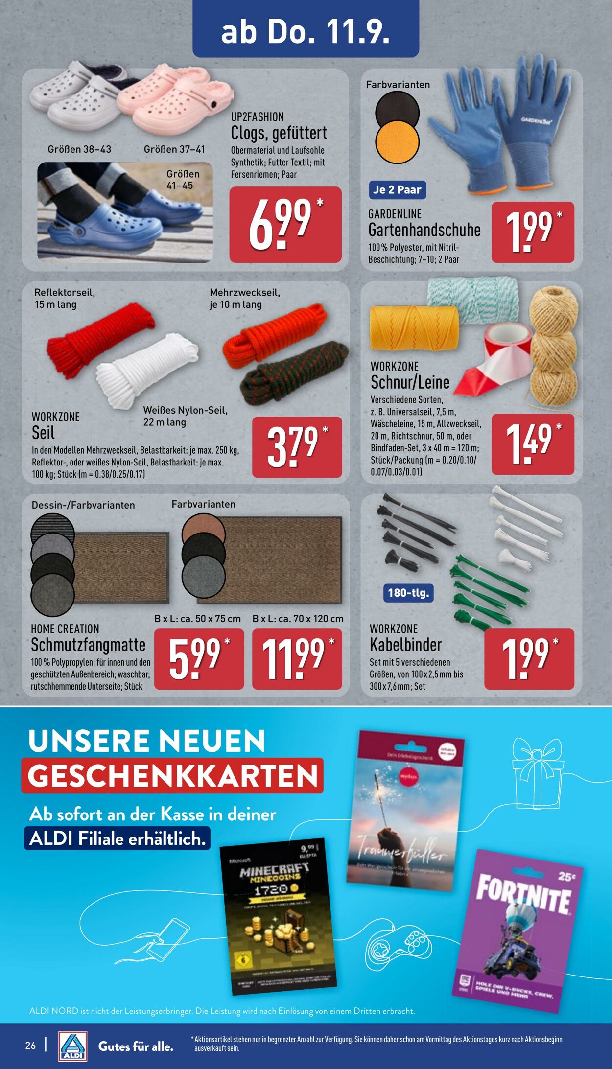 Prospekt Aldi-Nord 01.09.2025 - 06.09.2025