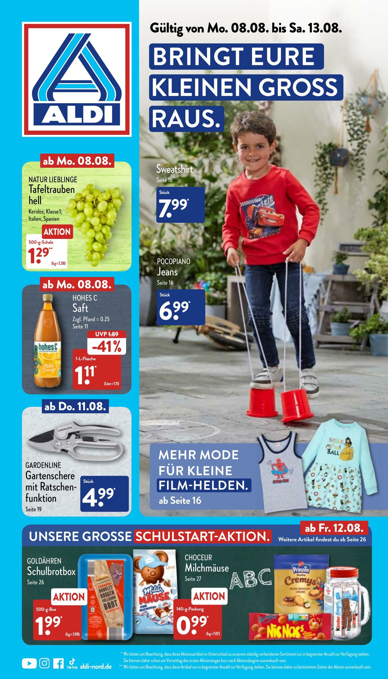 Prospekt Aldi-Nord 08.08.2022 - 13.08.2022