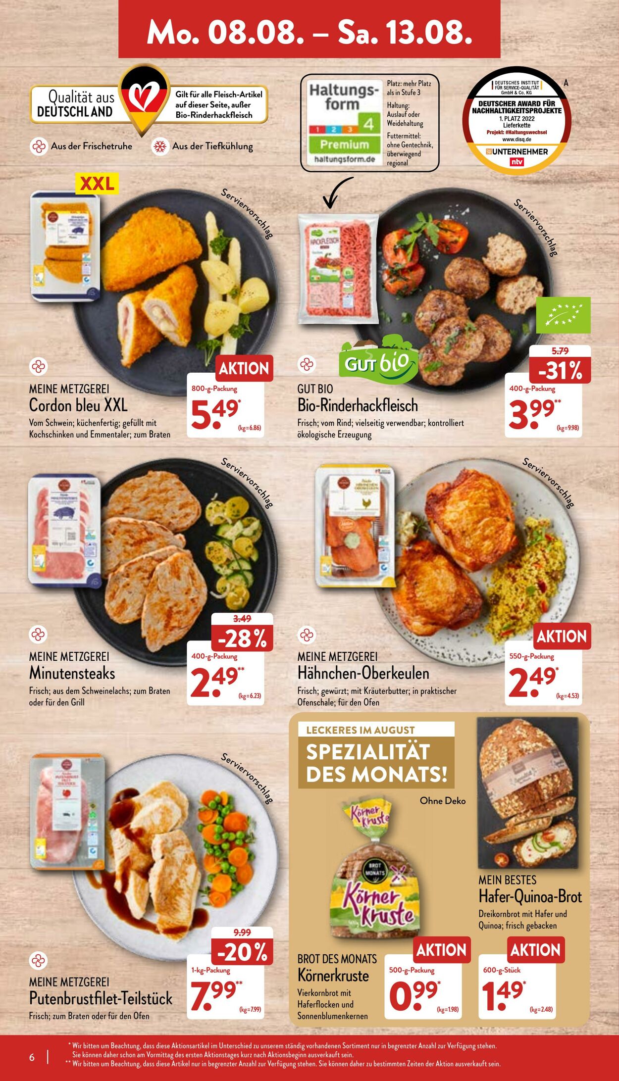 Prospekt Aldi-Nord 08.08.2022 - 13.08.2022