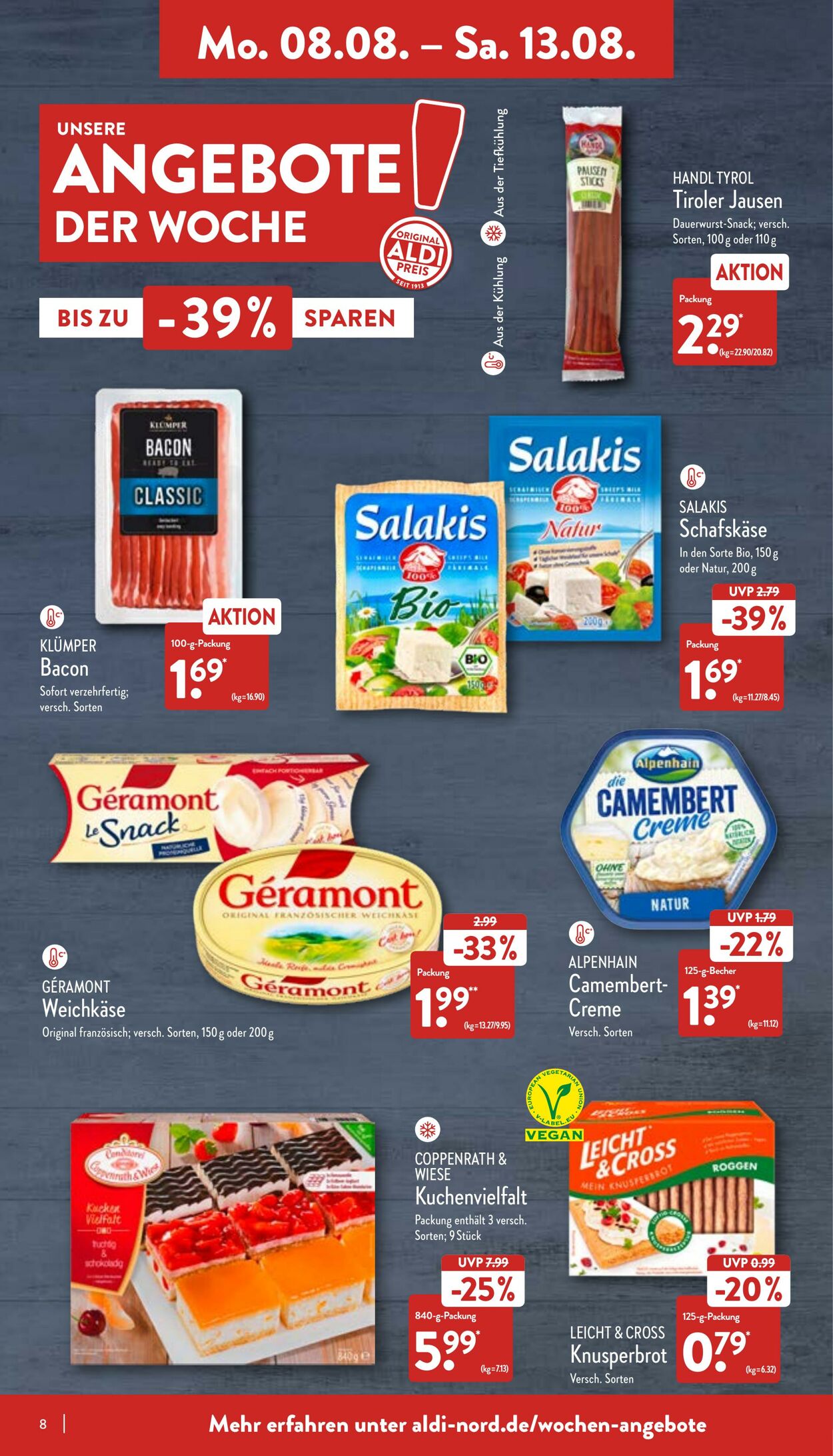 Prospekt Aldi-Nord 08.08.2022 - 13.08.2022