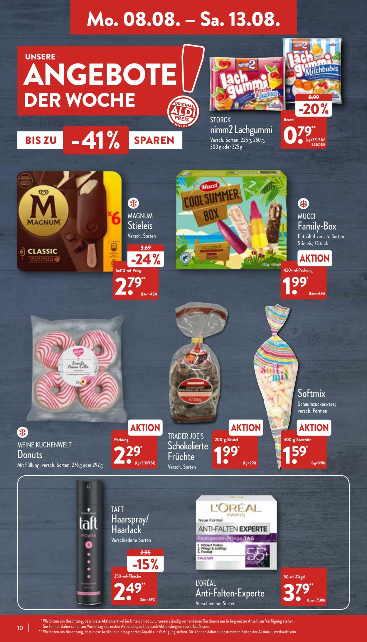 Prospekt Aldi-Nord 08.08.2022 - 13.08.2022