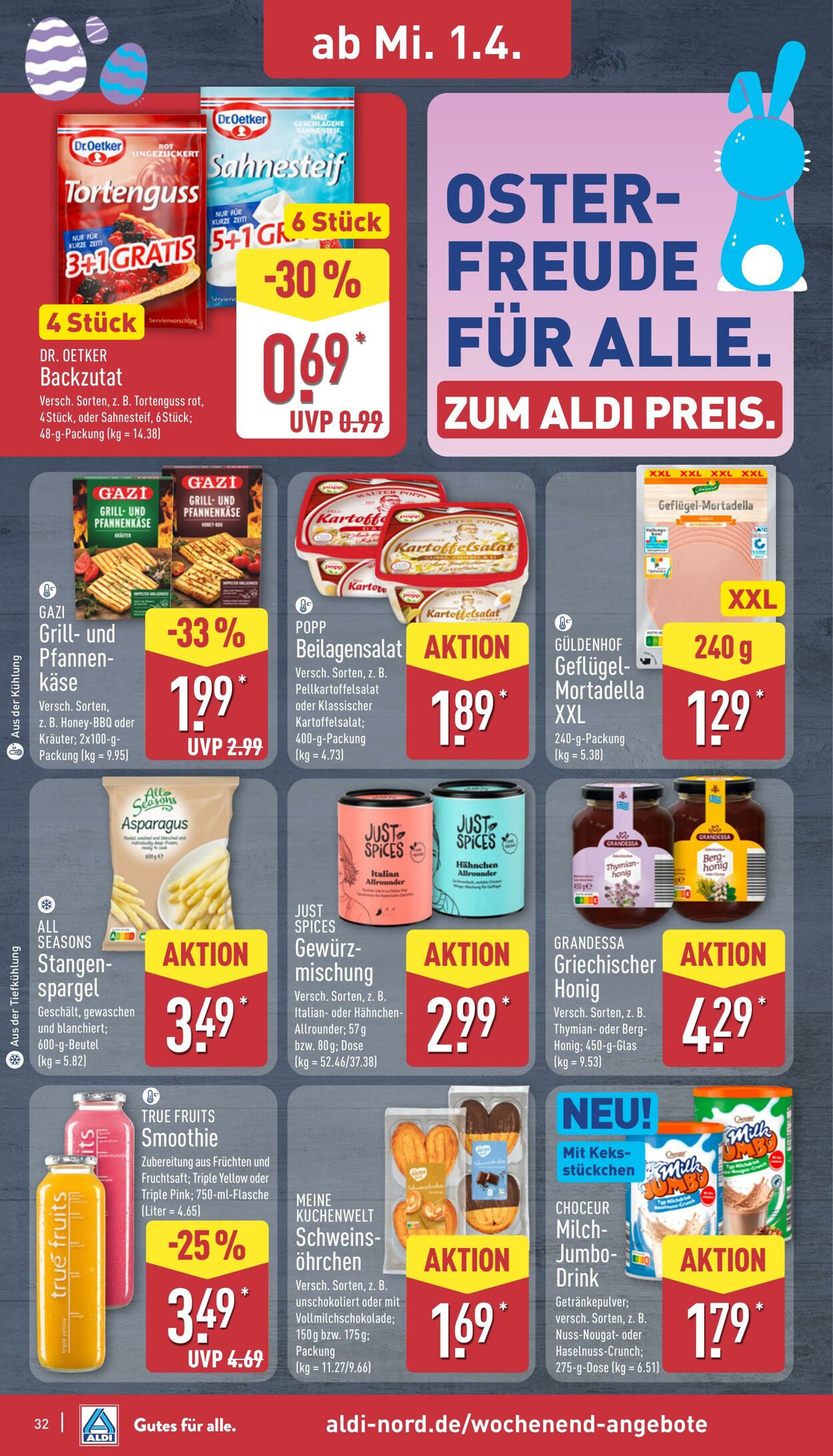 Prospekt Aldi-Nord 23.03.2026 - 28.03.2026