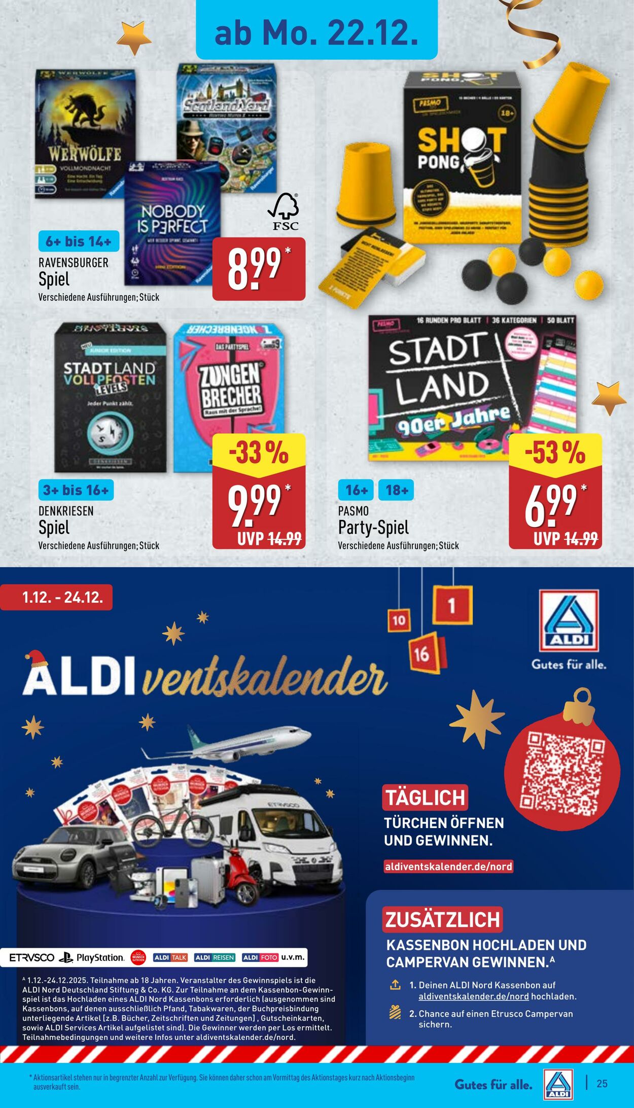 Prospekt Aldi-Nord 15.12.2025 - 20.12.2025