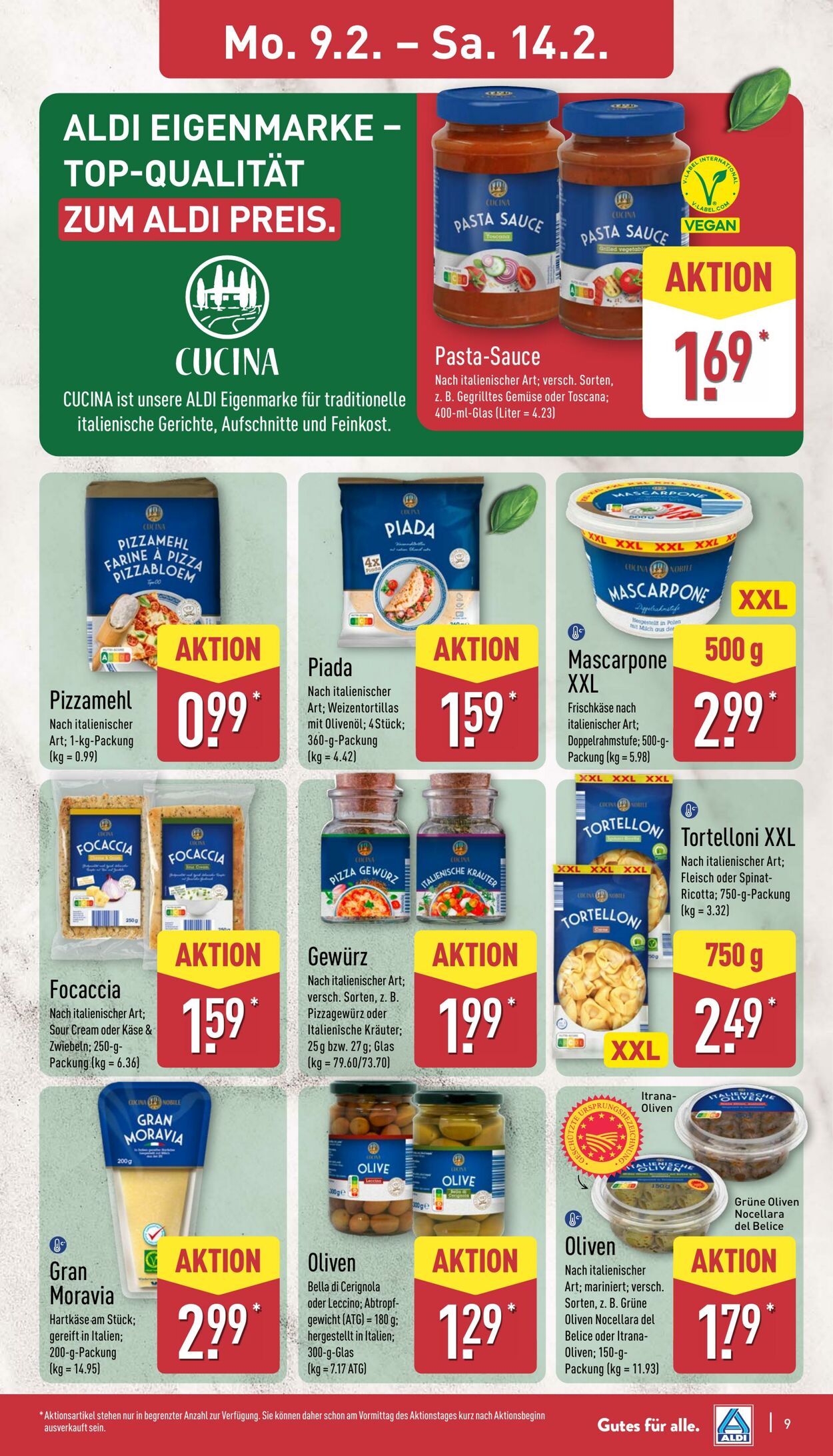 Prospekt Aldi-Nord 09.02.2026 - 14.02.2026