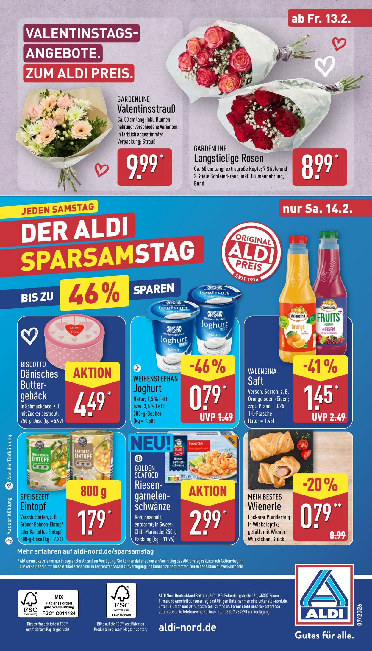 Prospekt Aldi-Nord 09.02.2026 - 14.02.2026