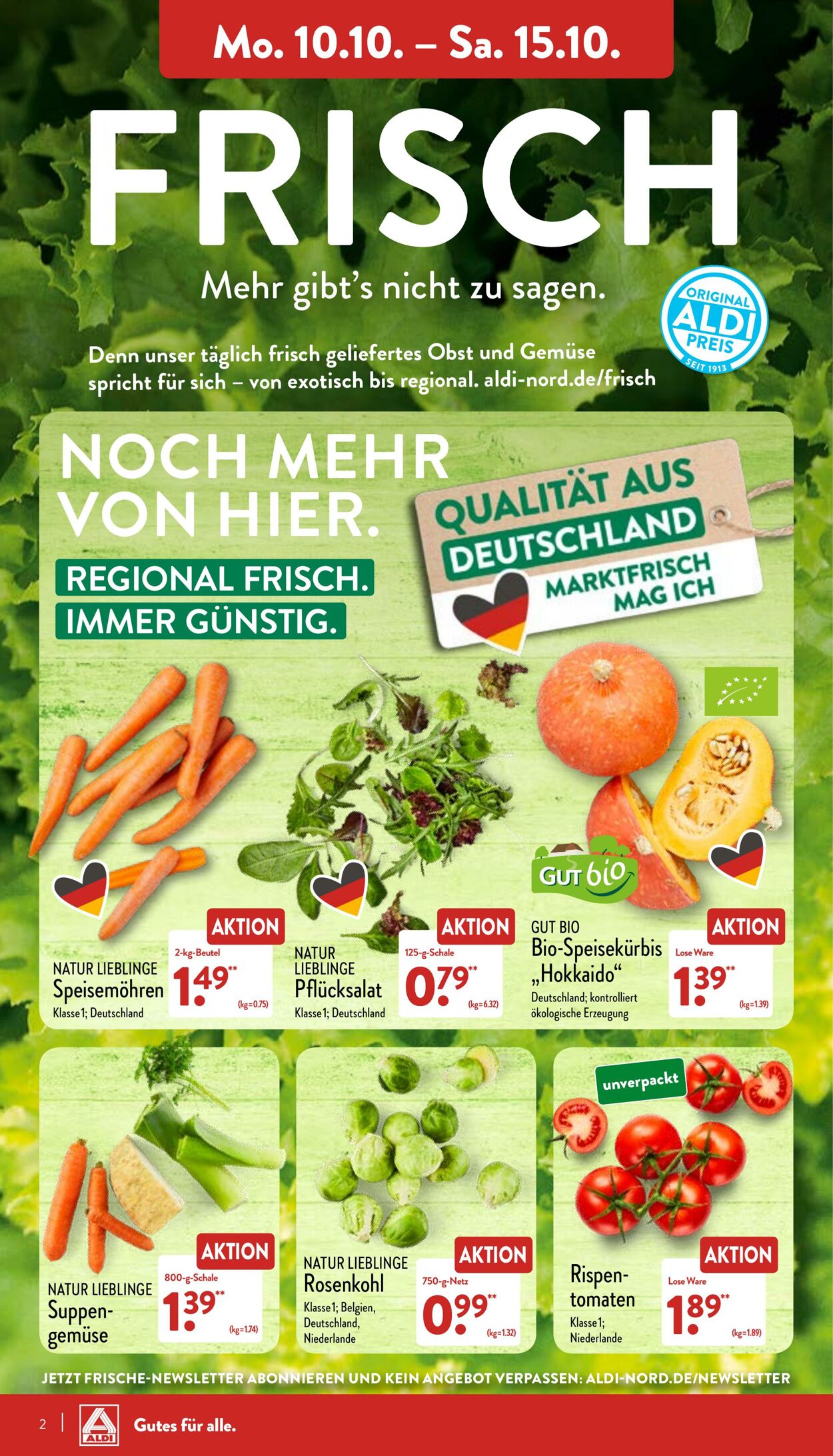 Prospekt Aldi-Nord 10.10.2022 - 15.10.2022