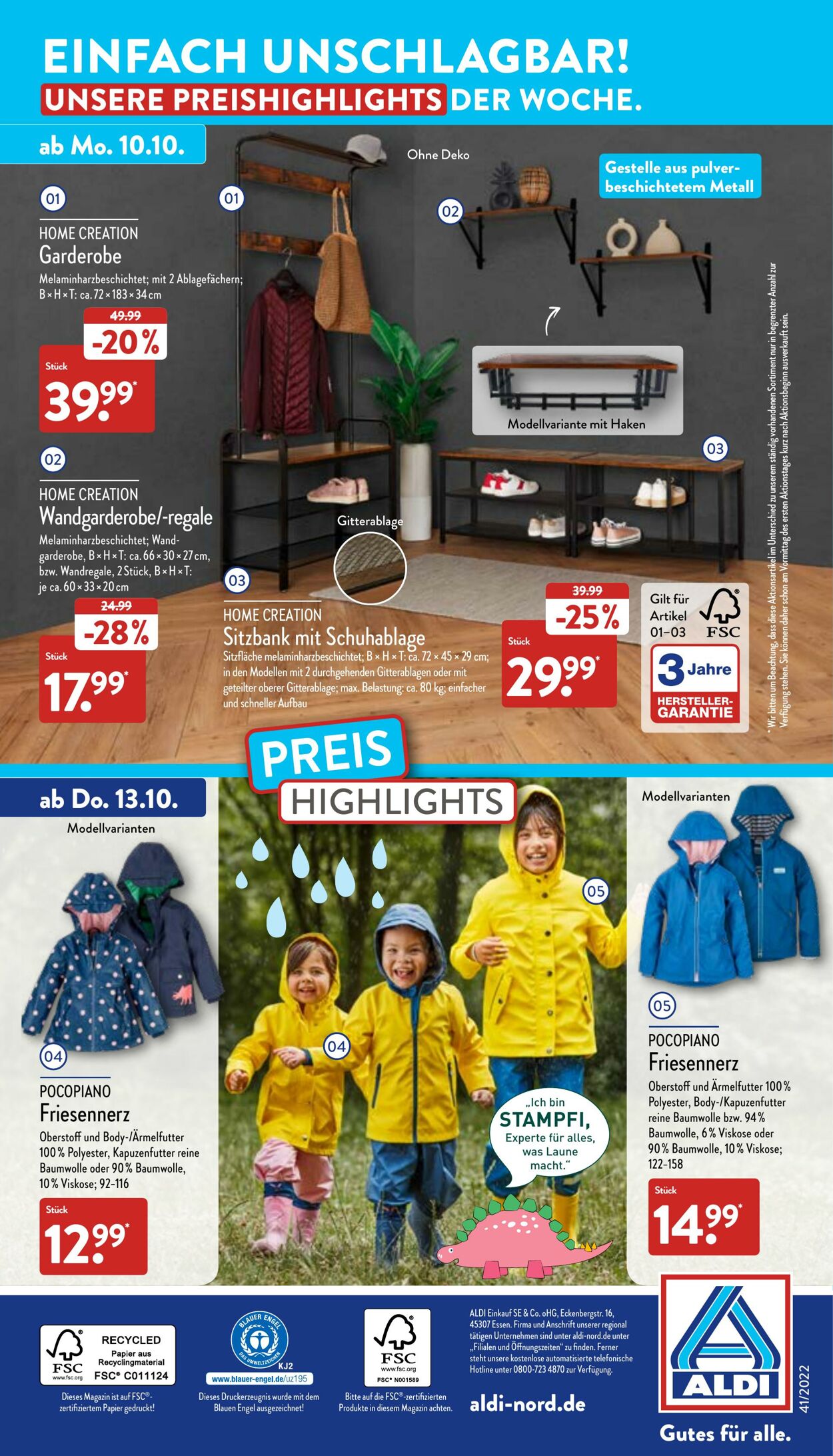 Prospekt Aldi-Nord 10.10.2022 - 15.10.2022