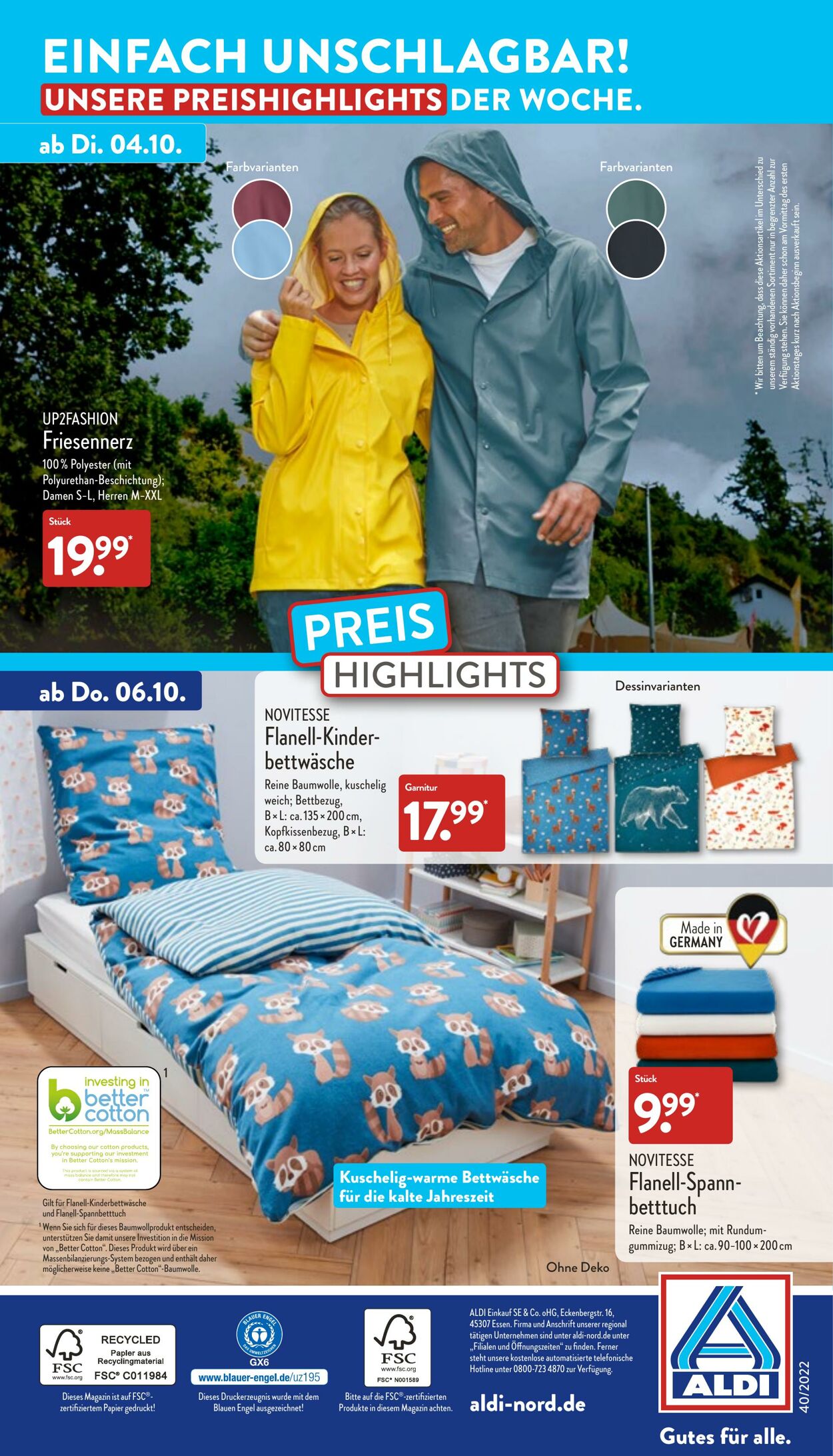 Prospekt Aldi-Nord 04.10.2022 - 08.10.2022